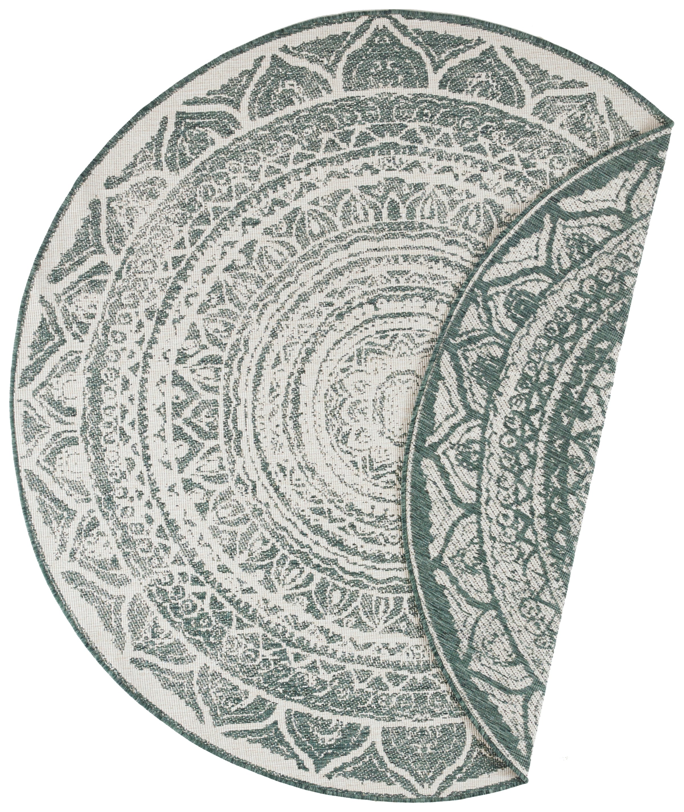 NORTHRUGS Teppich »Siruma Wendeteppich«, rund, 5 mm Höhe, In- & Outdoor, beidseitig, Orientalisch, Teppich, Garten, Flur