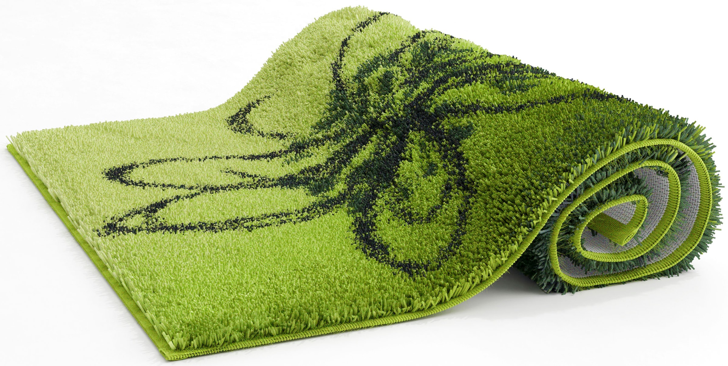 Grund Badematte »Lusia«, rutschhemmend beschichtet, fußbodenheizungsgeeignet, Florales Design mit sanftem Farbverlauf, 5 Jahre Garantie