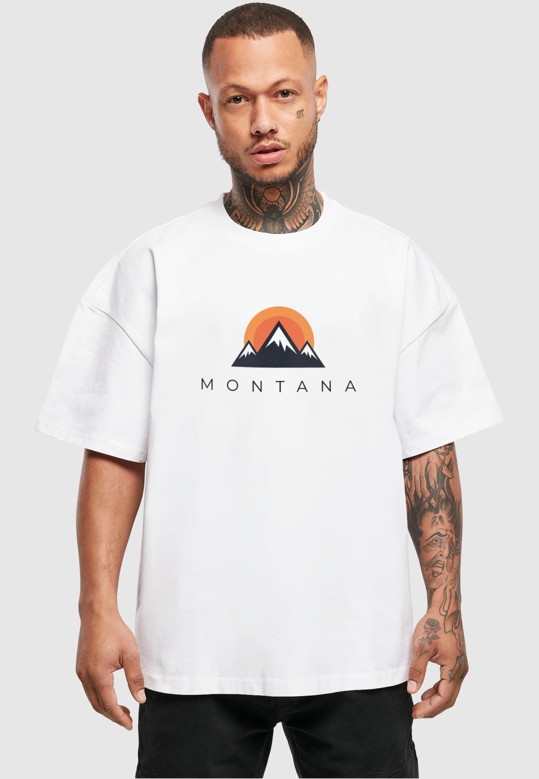 Merchcode T-Shirt »Merchcode Herren Montana Ultra Heavy Cotton Box T-Shirt«