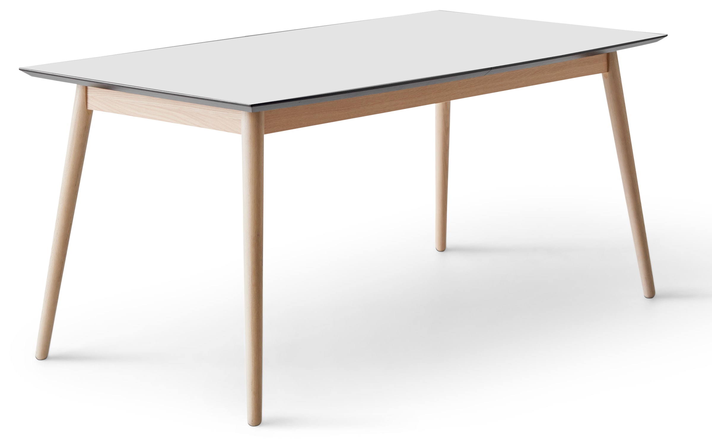 Hammel Furniture Esstisch »Meza by Hammel«, bootsförmige Tischplatte MDF, Gestell aus Massivholz, 2 Einlegeplatten