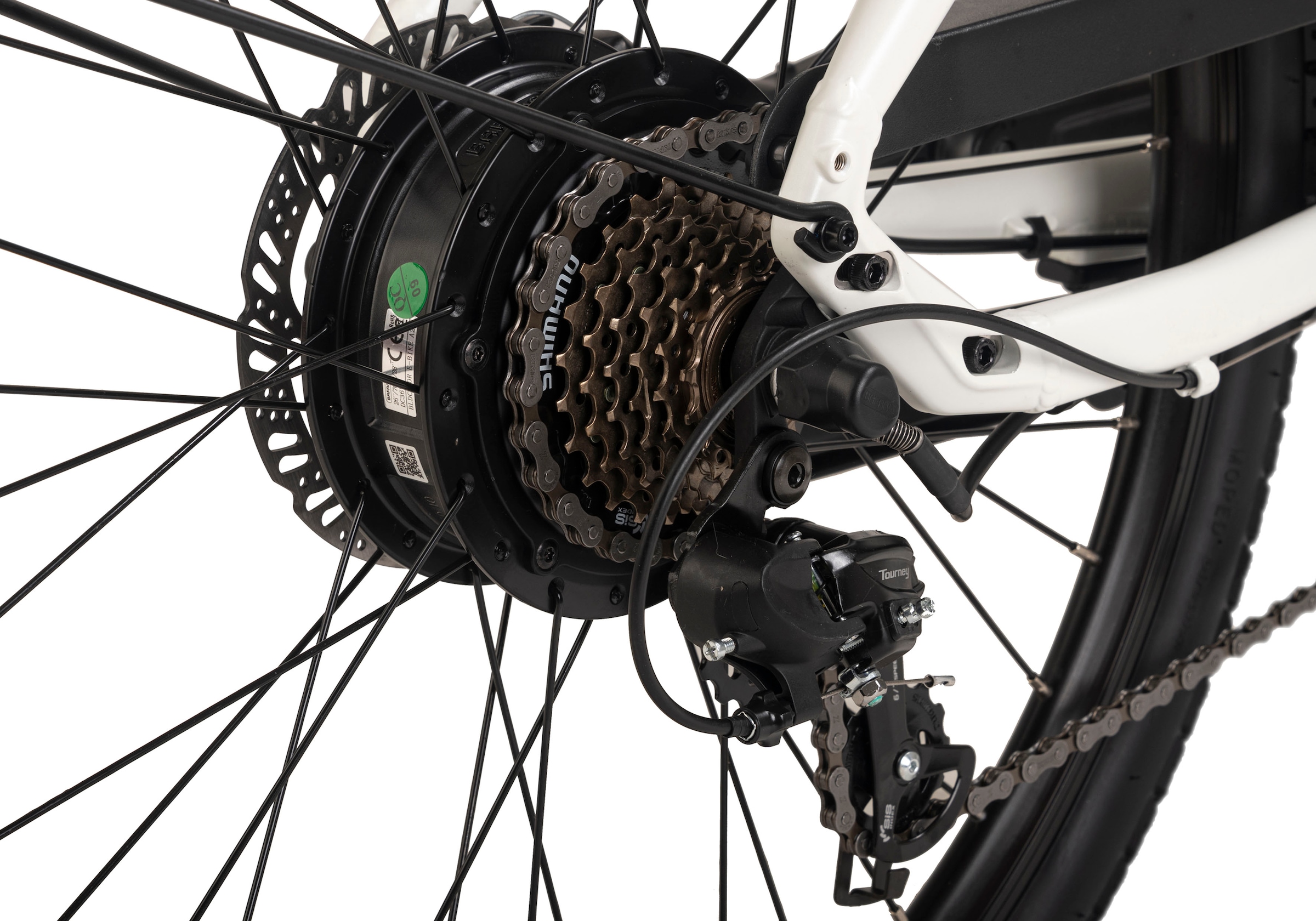 VOGUE BIKE »C4« 7 Gang Shimano Tourney Schaltwerk Kettenschaltung Heckmotor 250 W Pedelec, Elektrofahrrad für Damen u. Herren