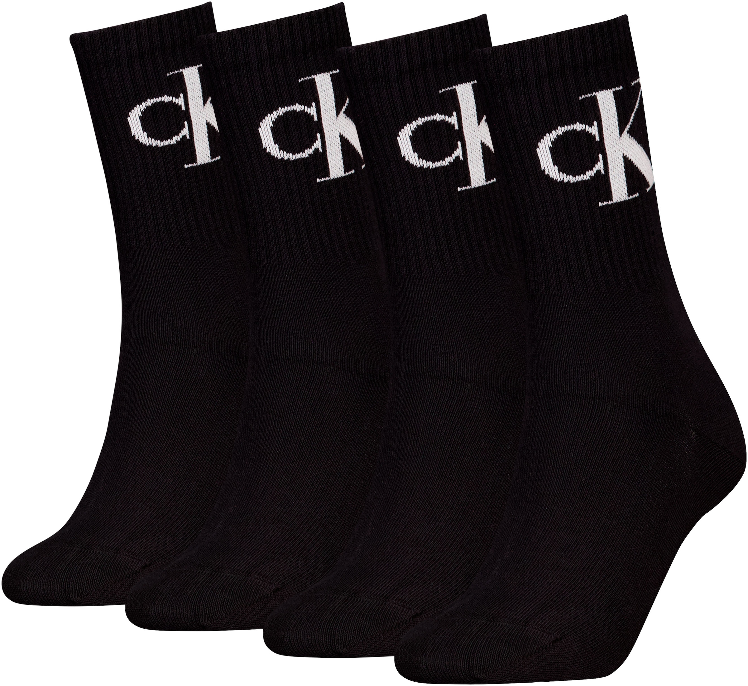 Calvin Klein Jeans Socken "CKJ WOMEN SOCK 4P MONOGRAM ECOMM" 4 Paar, 4 Stk. günstig online kaufen