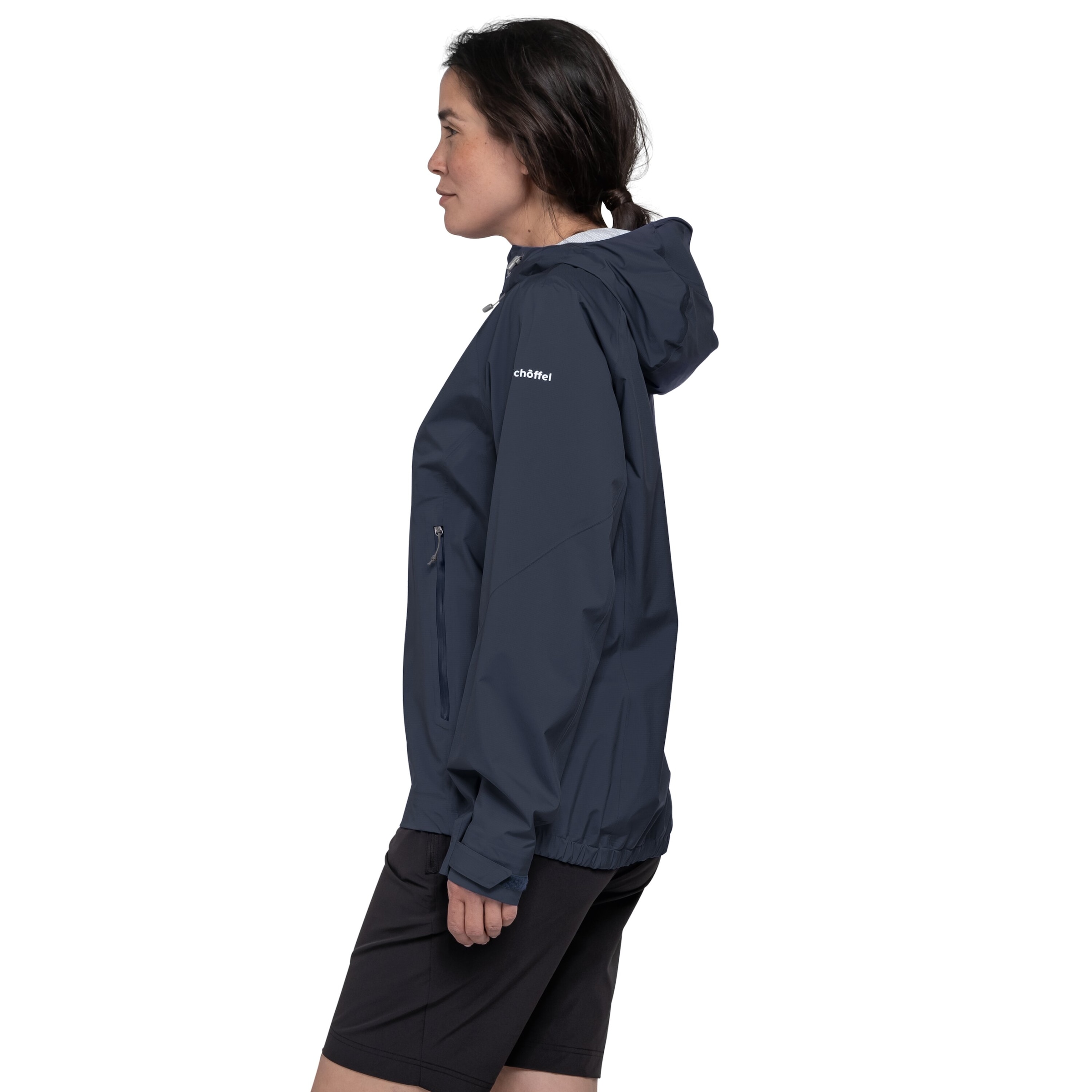 Schöffel Outdoorjacke »navy blazer« mit Kapuze für Trekking und Wandern, mit Kapuze, wasserdicht, winddicht