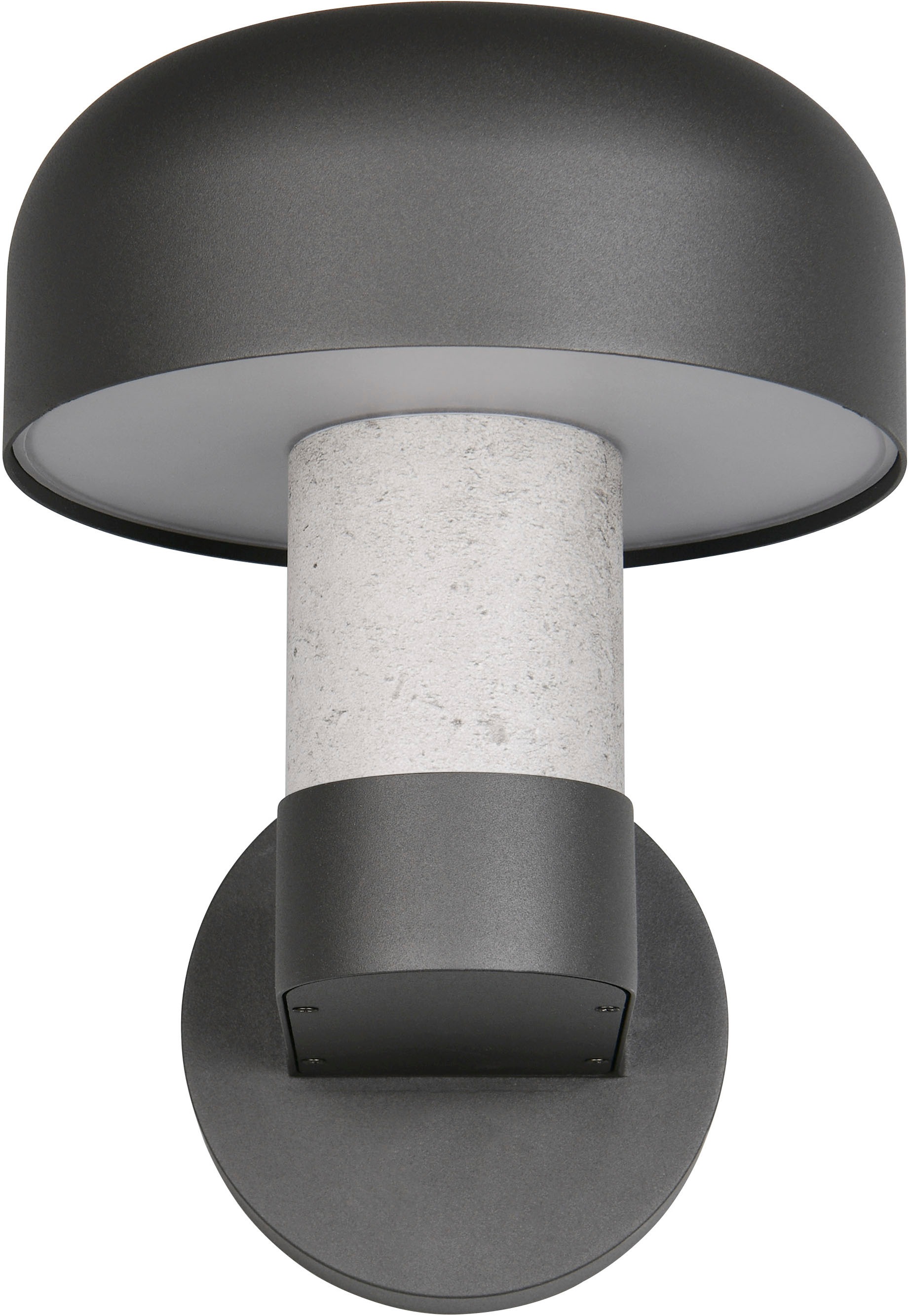 TRIO Leuchten Außen-Wandleuchte »FRASER, Fassadenbeleuchtung Laterne Pilzform, exkl 1x E27 max 10W IP54«, 1 flammig, Leuchtmittel E27 | Leuchtmittel wechselbar, Hauswand Leuchte aus Druckguss Aluminium, Leuchtmittel wechselbar