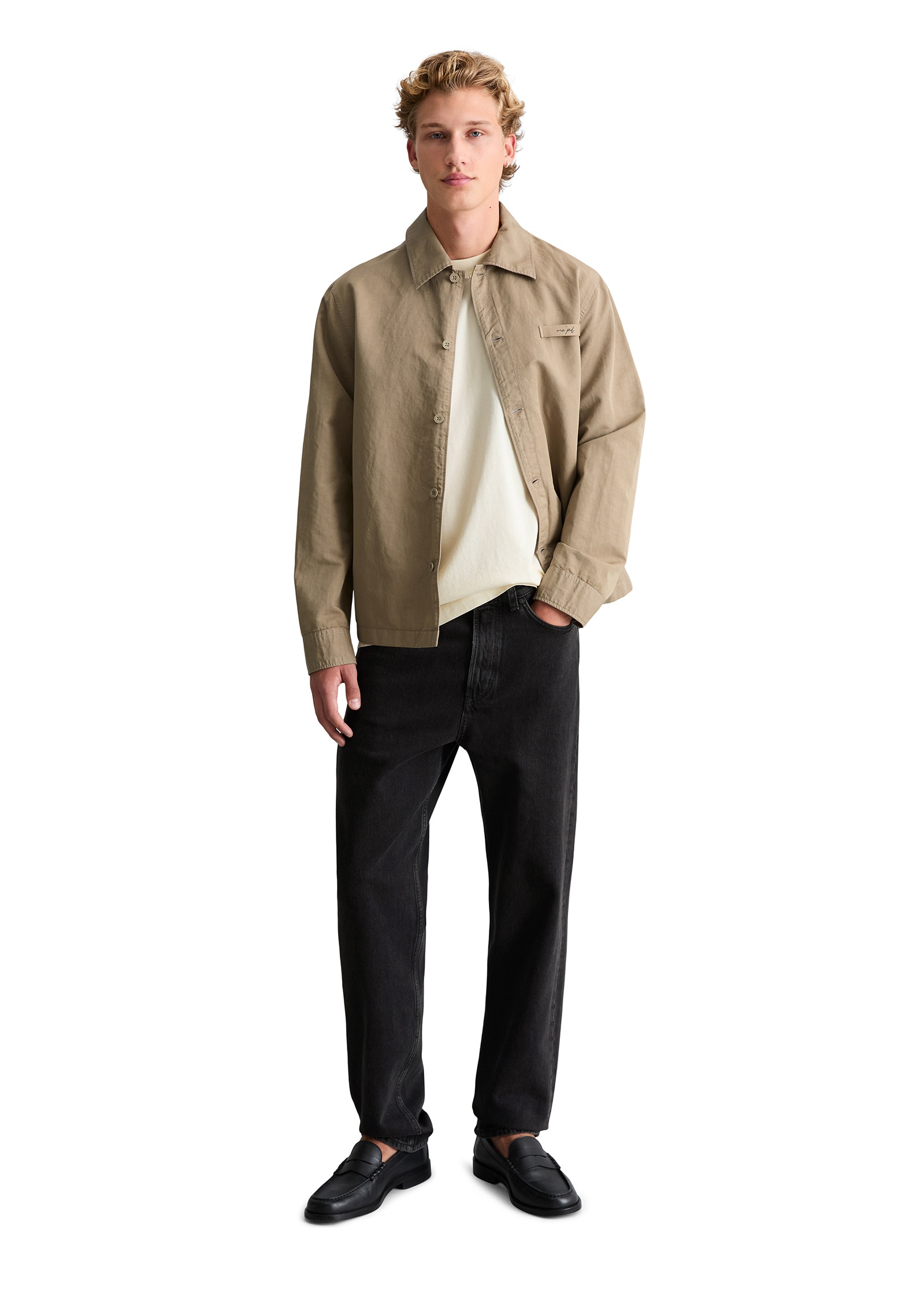 Marc OPolo DENIM Kurzjacke "aus Bio-Baumwolle und Leinen" günstig online kaufen