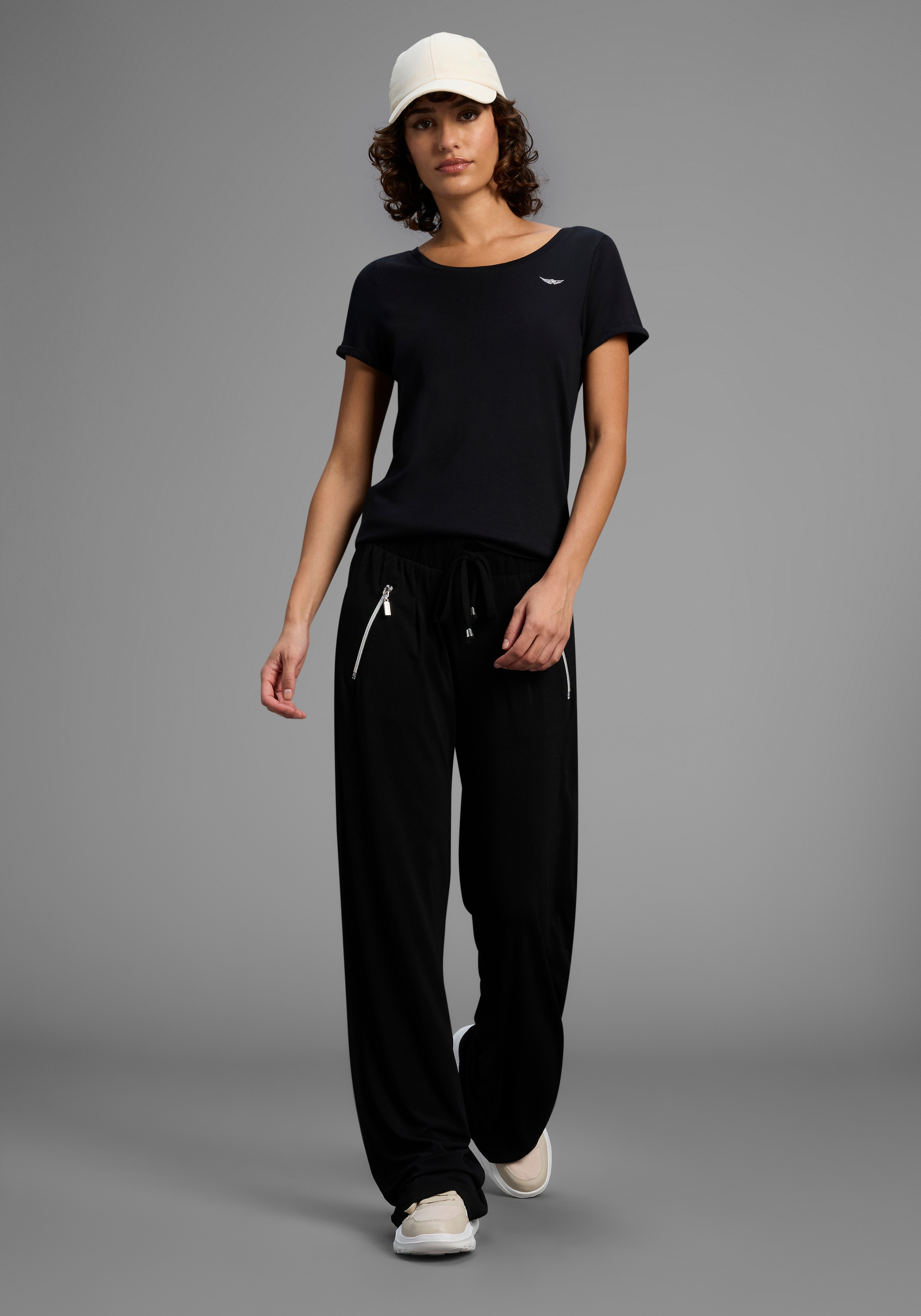 Arizona T-Shirt, Kurzarm, figurbetont, Basic-Stil, aus Baumwollmischung