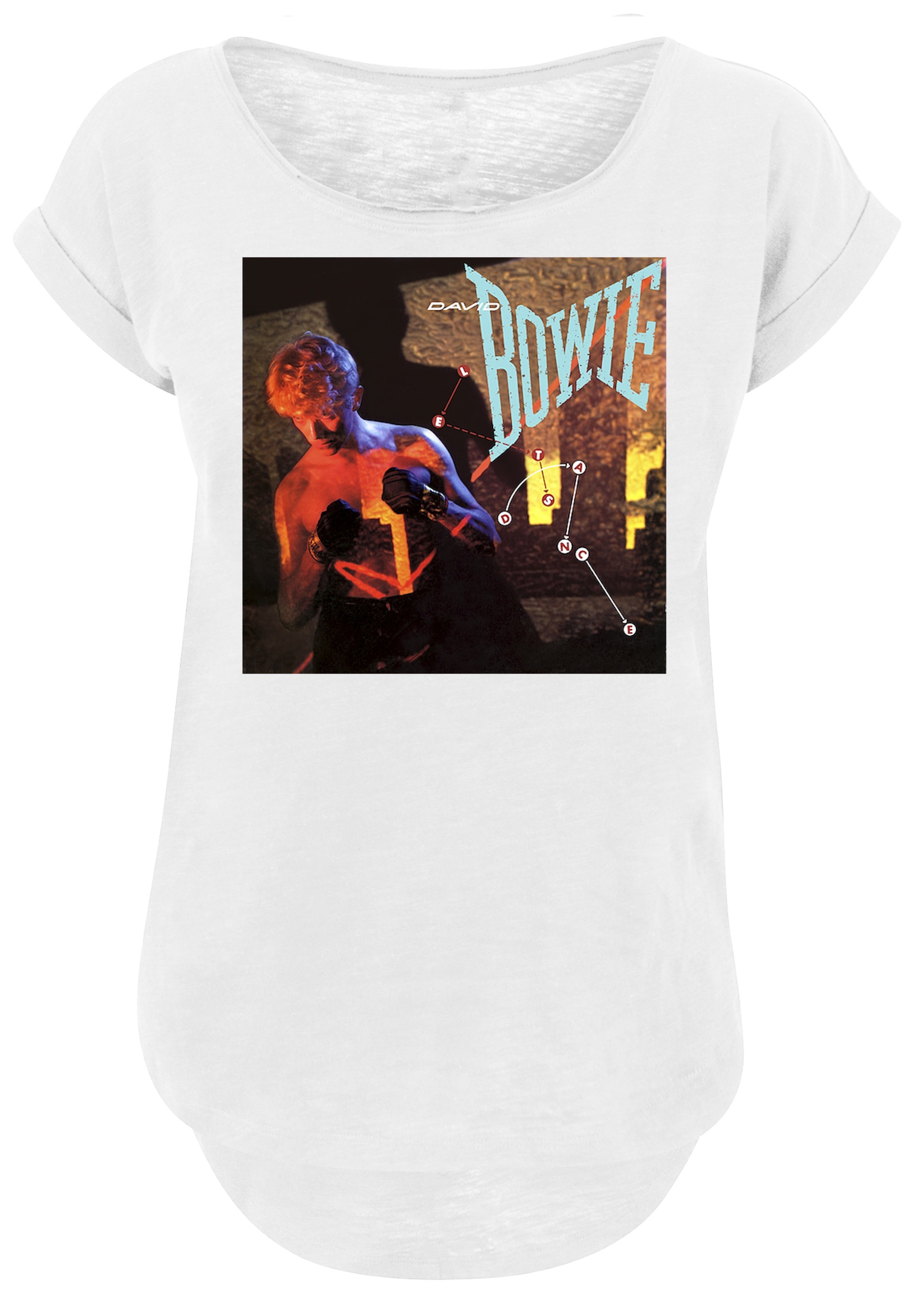 F4NT4STIC T-Shirt »David Bowie Let's Dance Album Cover'«, Print