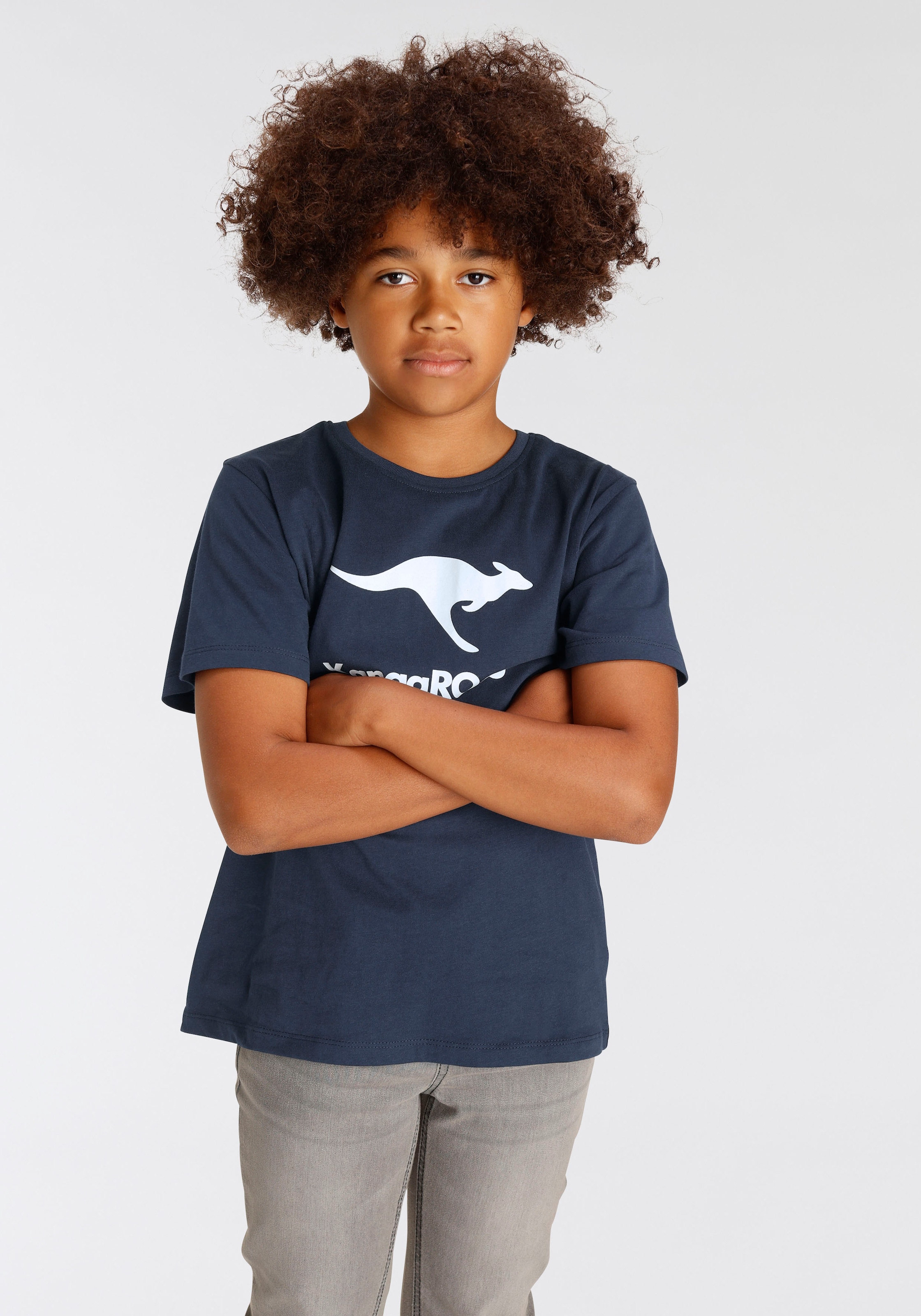 KangaROOS T-Shirt »Basic Logo« online | BAUR kaufen