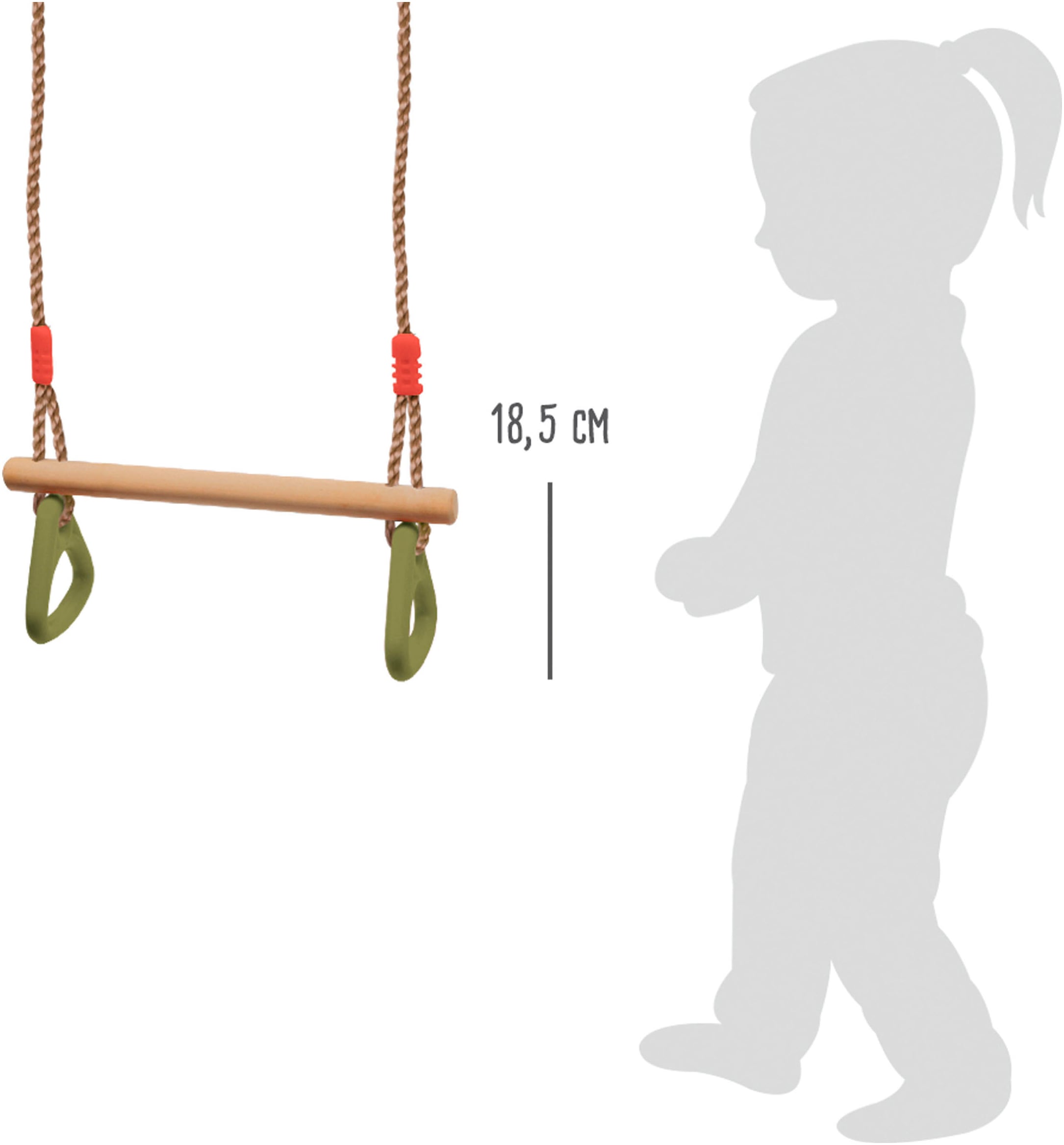 Small Foot Schaukelsitz »Trapez mit Turnringen«