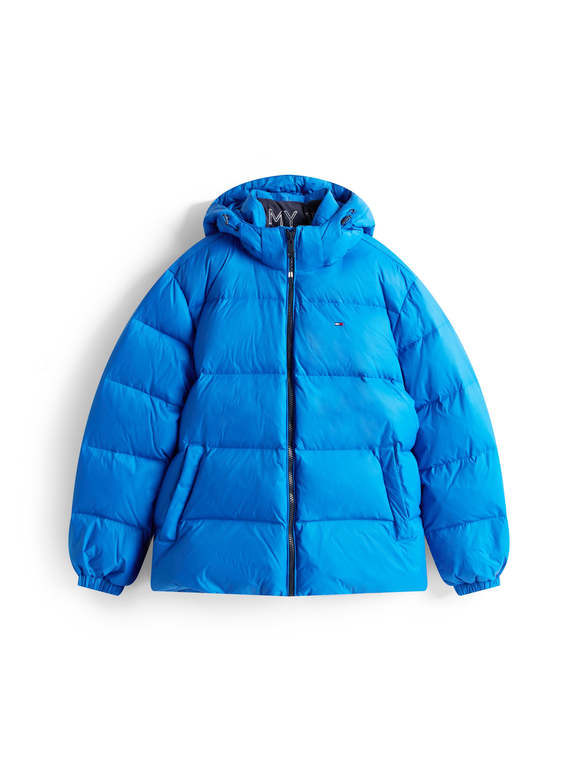 Steppjacke TOMMY JEANS "TJM ESSENTIAL DOWN JACKET EXT", Herren, Gr. M, blau (vibrant indigo), Web, Obermaterial: 100% Polyamid. Futter: 100% Polyester, Jacken Steppjacke, Winterjacke Outdoorjacke Gefüttert 2 in 1 Jacke abnehmbare Kapuze 3