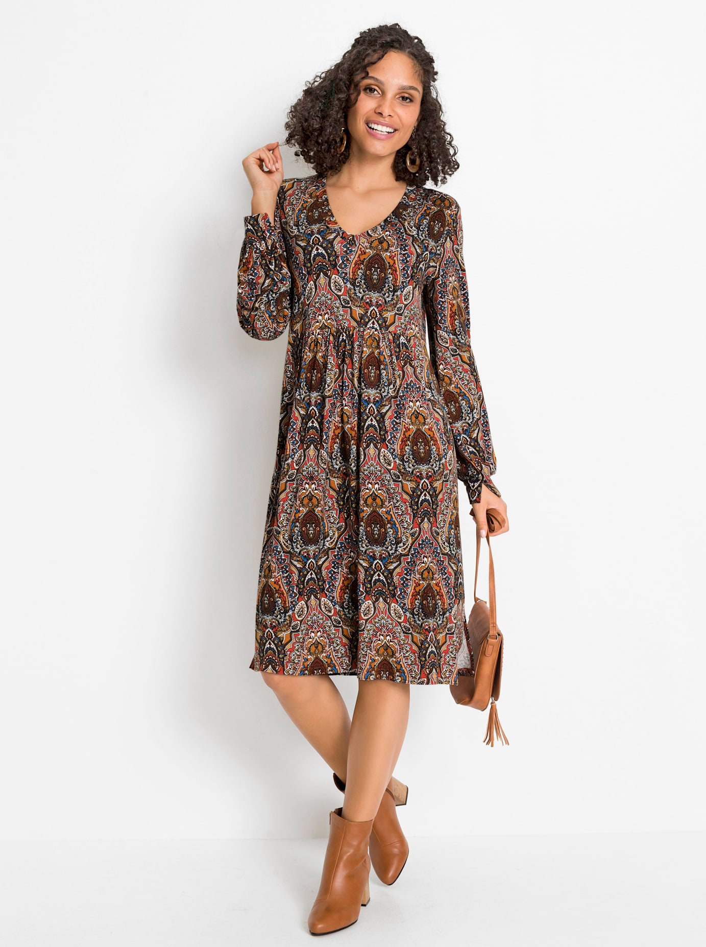 Inspirationen Druckkleid "Viskose-Kleid" günstig online kaufen