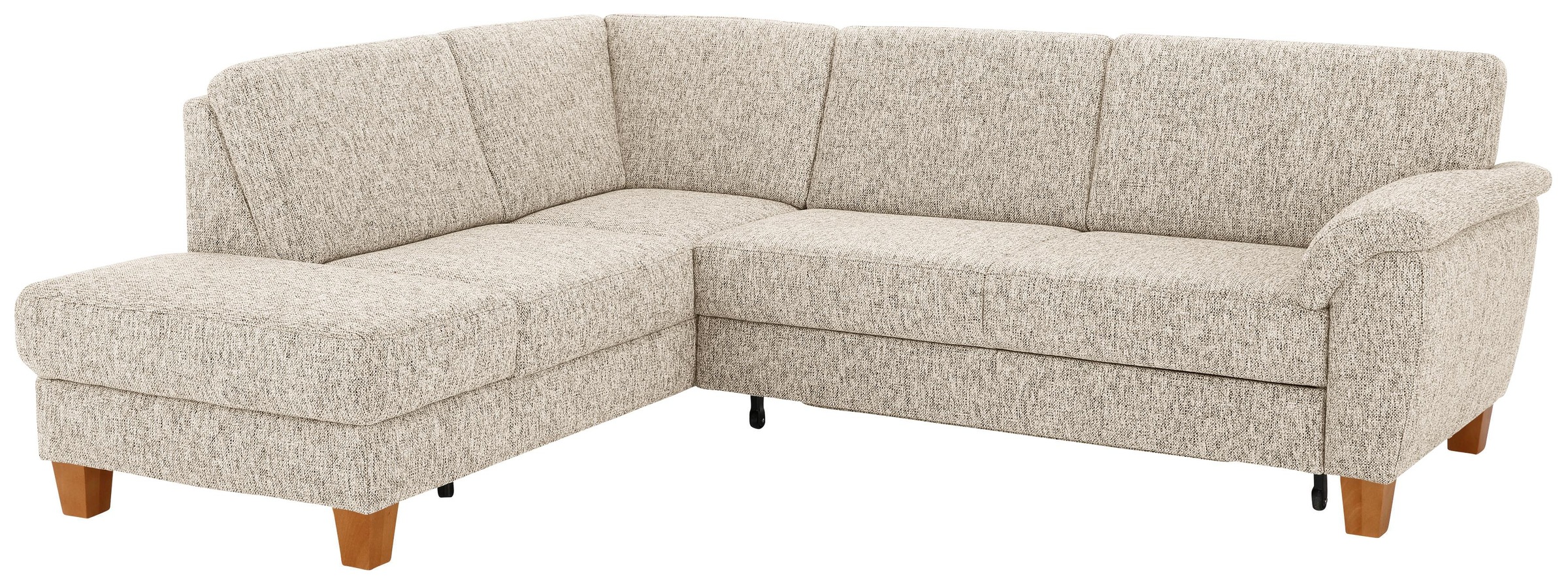 Home affaire Ecksofa "Alta L-Form" mit Federkern und Kontrastnaht, Füße Buc günstig online kaufen