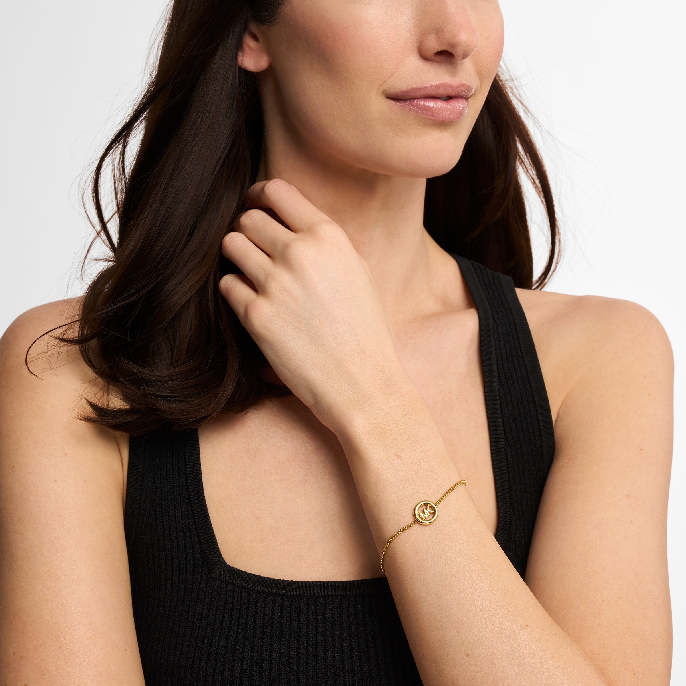 Armband MICHAEL KORS "Schmuck Geschenk Metall Armkette PREMIUM", gelbgoldfarben, Armbänder, Damen, 21,5cm, ohne Zirkonia, Metall, Armband, wahlweise mit oder ohne Zirkonia 4