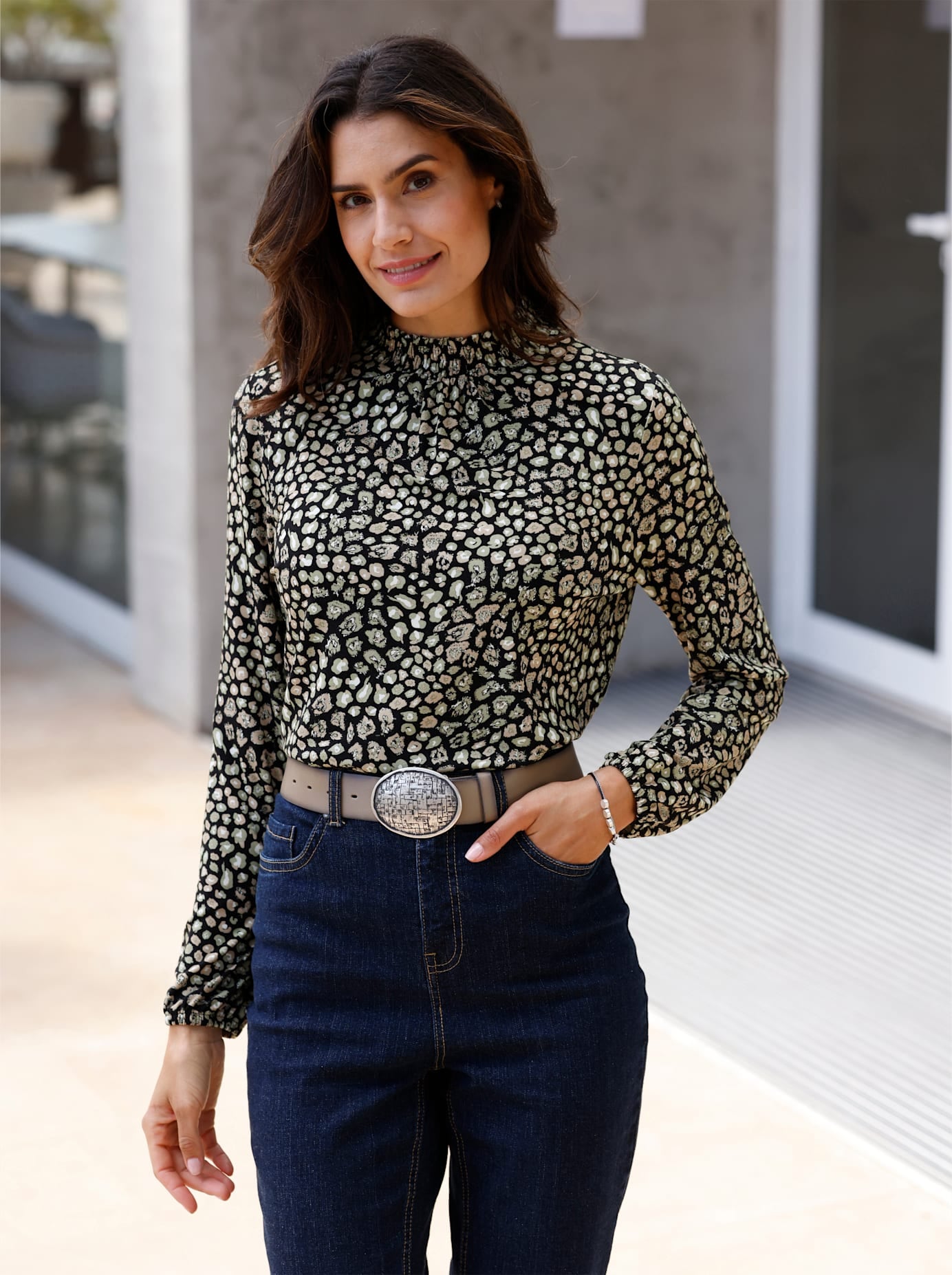 Inspirationen Stehkragenshirt "Stehkragen-Shirt", 1 Stk. günstig online kaufen