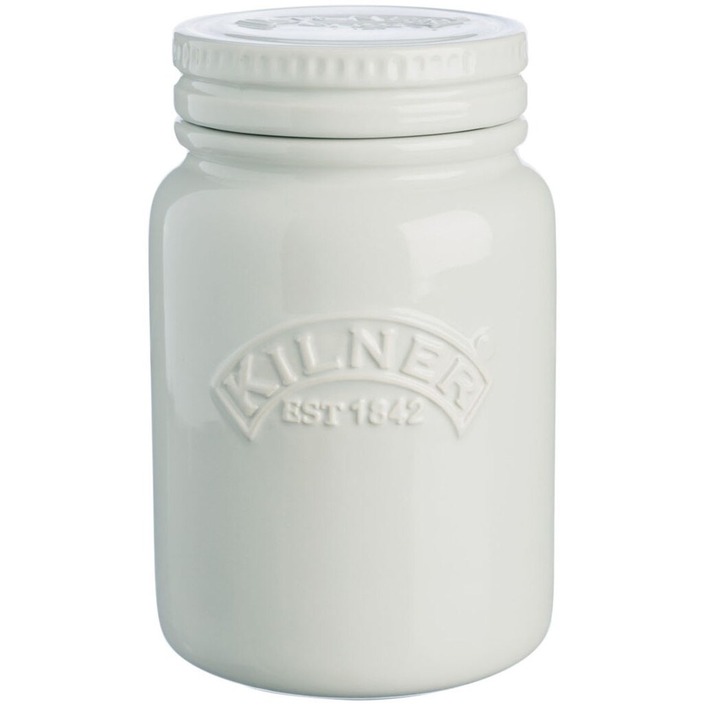 KILNER Vorratsglas »Keramikglas mondscheingrau, 0.6 Liter«, (1 tlg.)