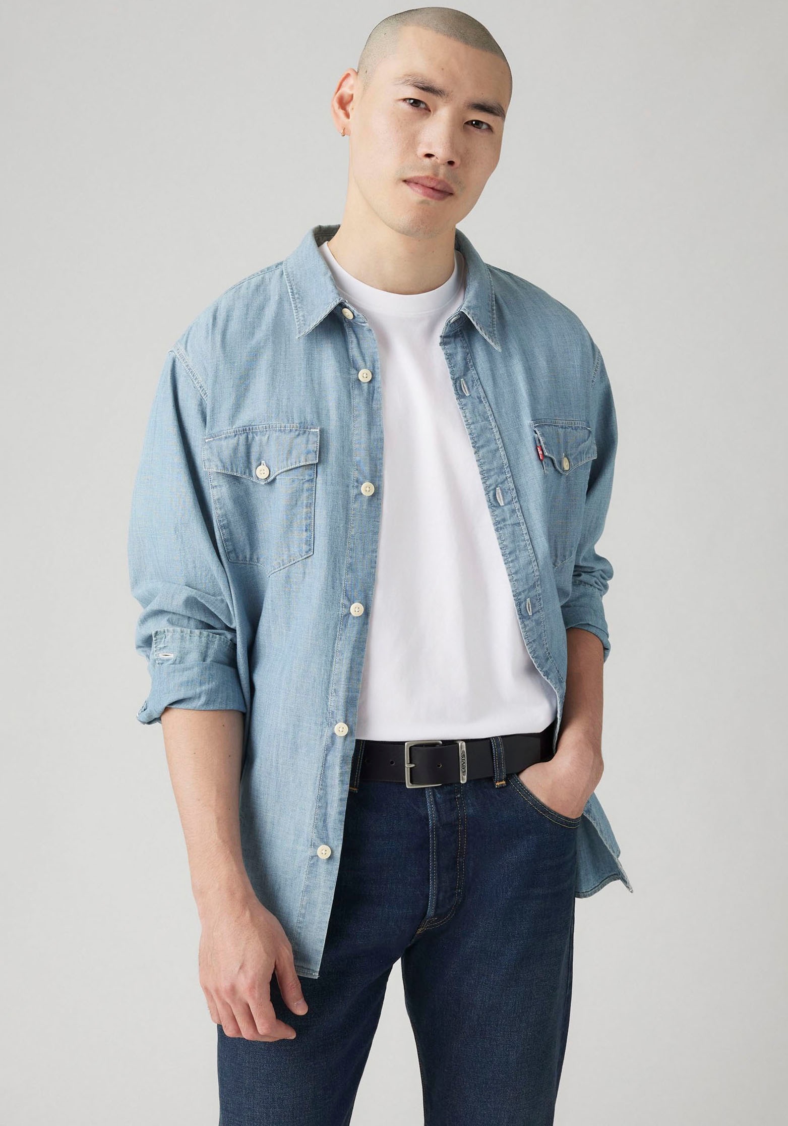 Levis Ledergürtel "FLAT KEEPER BELT", mit Metallschnalle günstig online kaufen