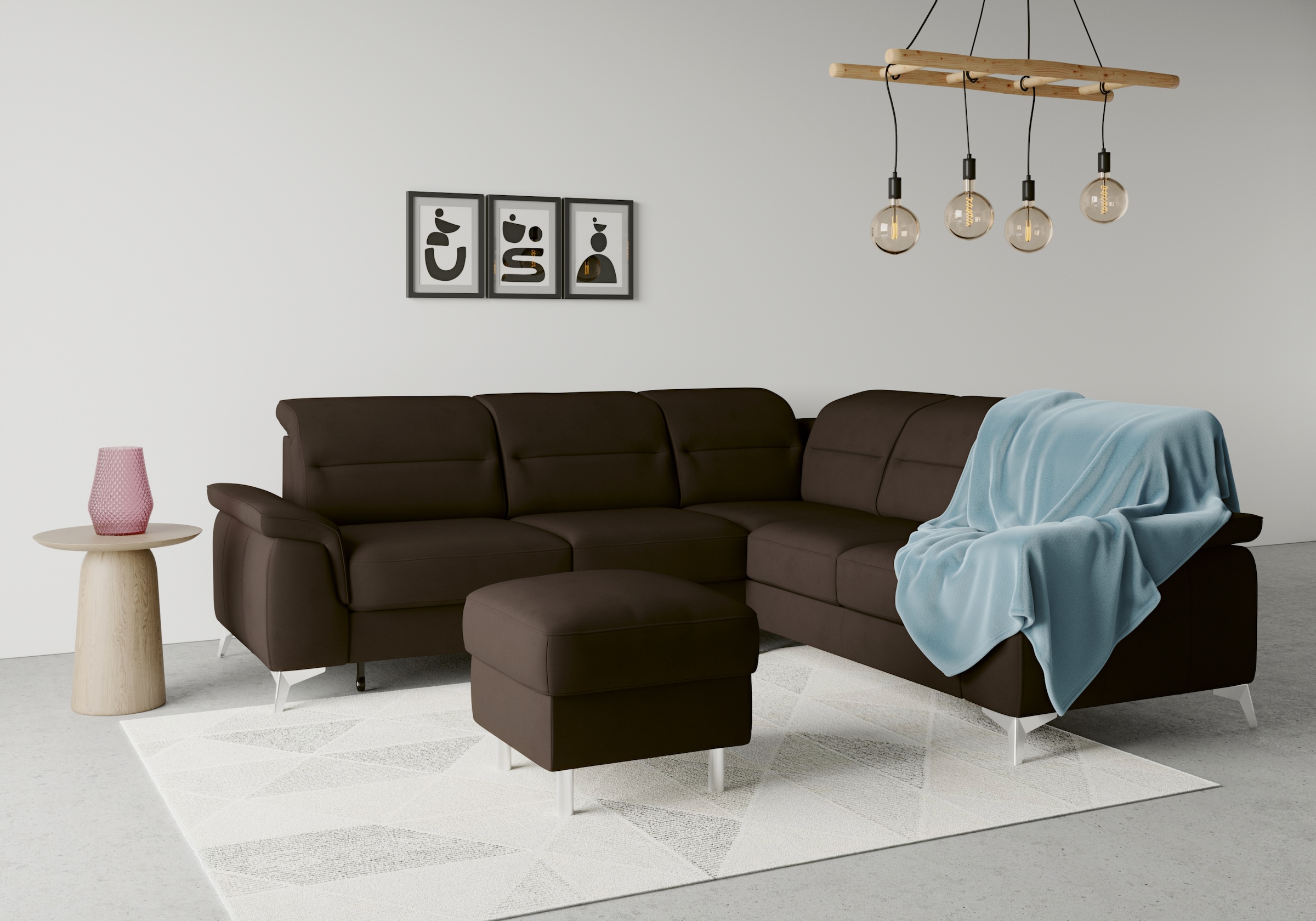 sit&more Ecksofa "Sinatra L-Form", optional mit Kopfteilverstellung und Arm günstig online kaufen