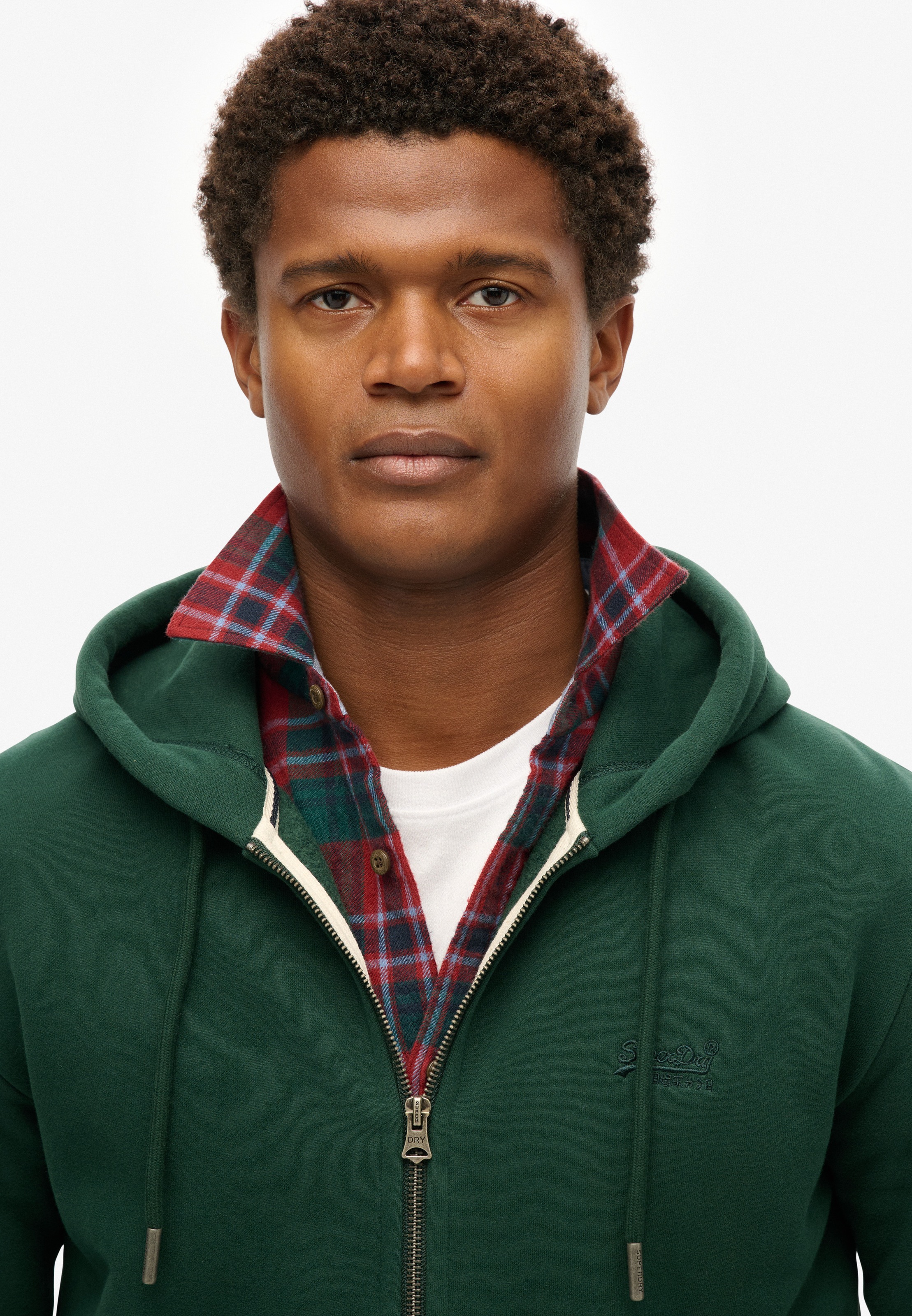 Superdry Kapuzensweatjacke "ESSENTIAL LOGO ZIP HOODIE HB" Baumwollmischung, günstig online kaufen