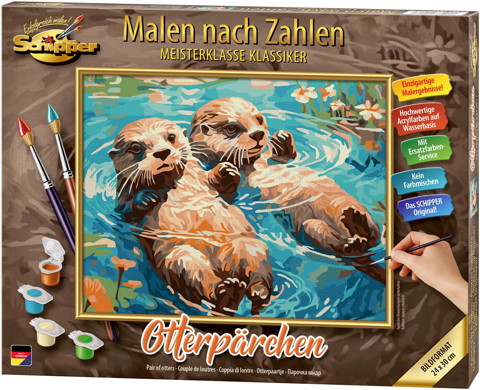Schipper Malen nach Zahlen »Meisterklasse Klassiker, Otterpärchen«, Made in Germany