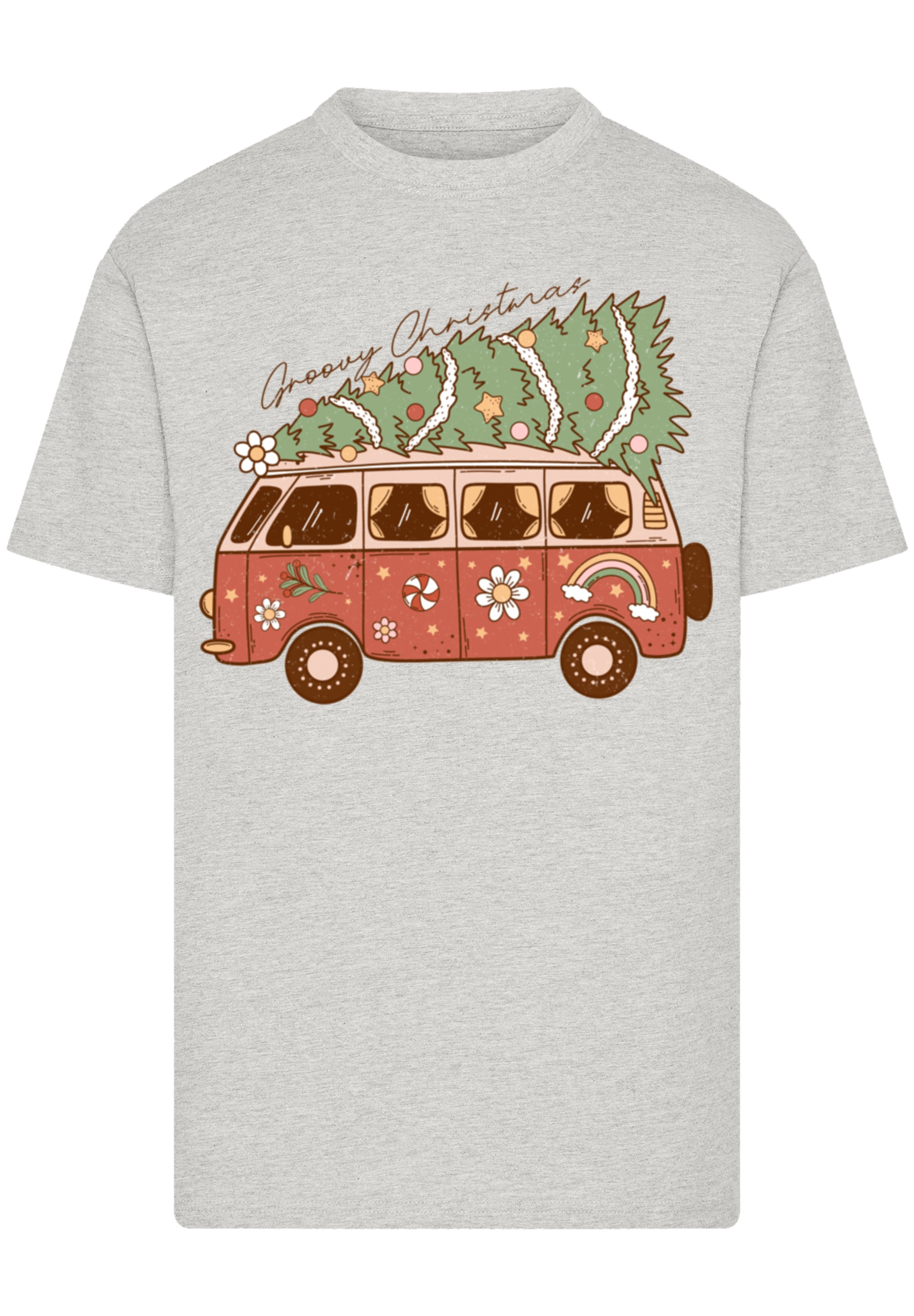 F4NT4STIC T-Shirt "Groovy Weihnachten Camper Van" Premium Qualität günstig online kaufen