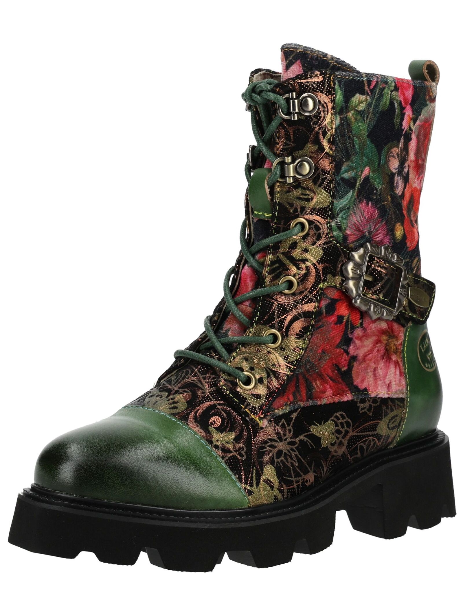 LAURA VITA Schnürstiefelette "LAURA VITA Stiefelette Lederimitat/Textil"