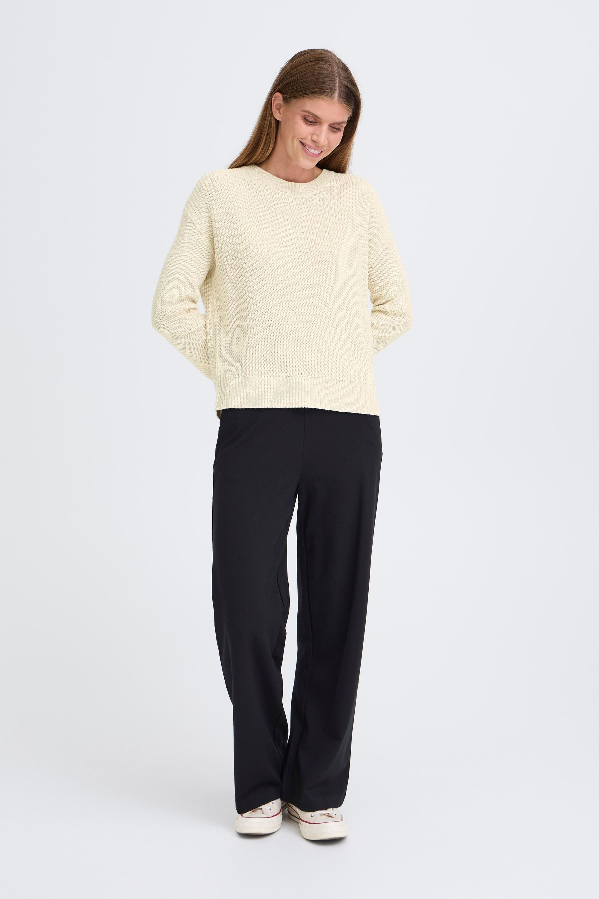 OXMO Strickfleece-Pullover »Strickpullover OXFKIMNI«