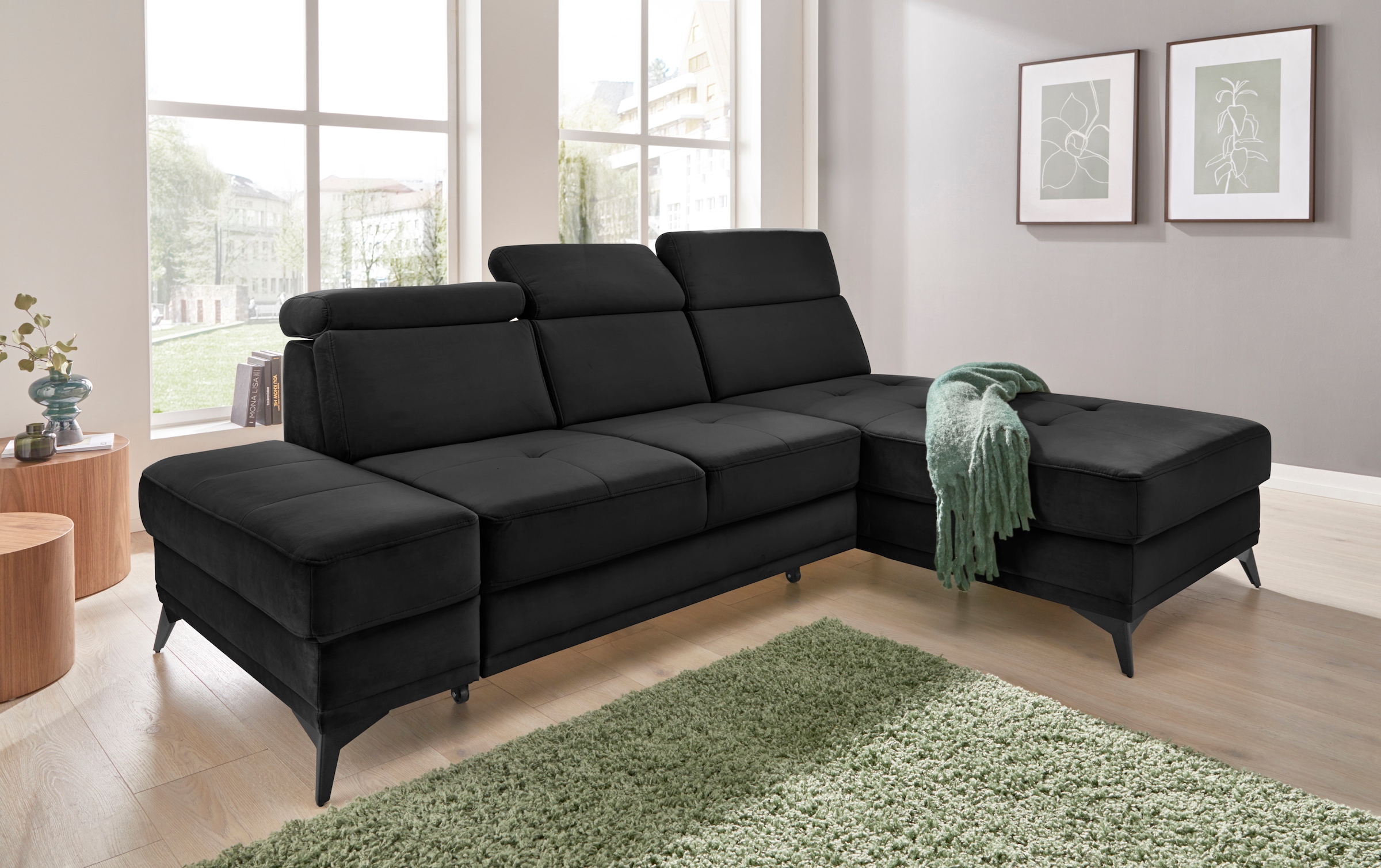 Home affaire "Cardiz L-Form" inkl.Kopfteilverstellung und Federkern wahlwei günstig online kaufen