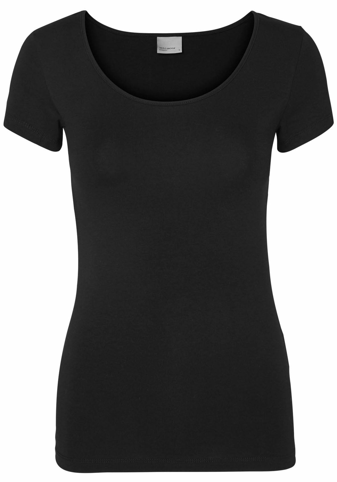 Vero Moda Rundhalsshirt »VMMAXI MY SOFT SS U-NECK«