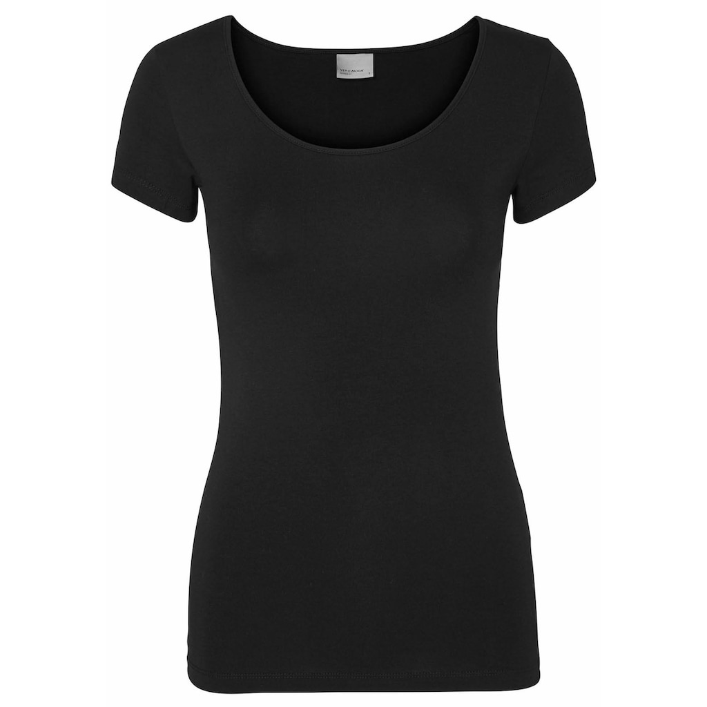 Vero Moda Rundhalsshirt »VMMAXI MY SOFT SS U-NECK«