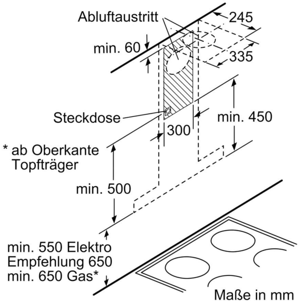 SIEMENS Wandhaube »LC91BUR50«, Serie iQ700