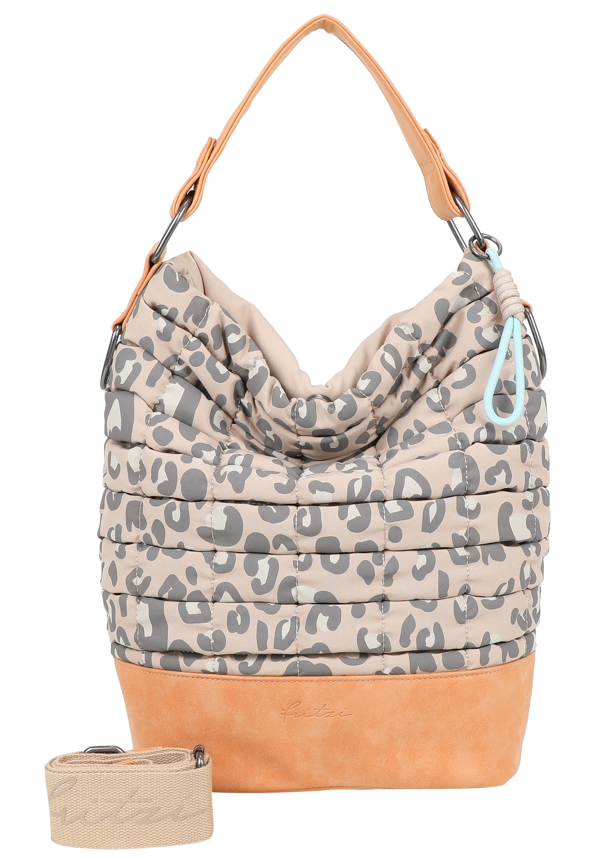 Fritzi aus Preußen Henkeltasche "Leo Bubble Soft Anthra", aus 3D-Bubble Nyl günstig online kaufen
