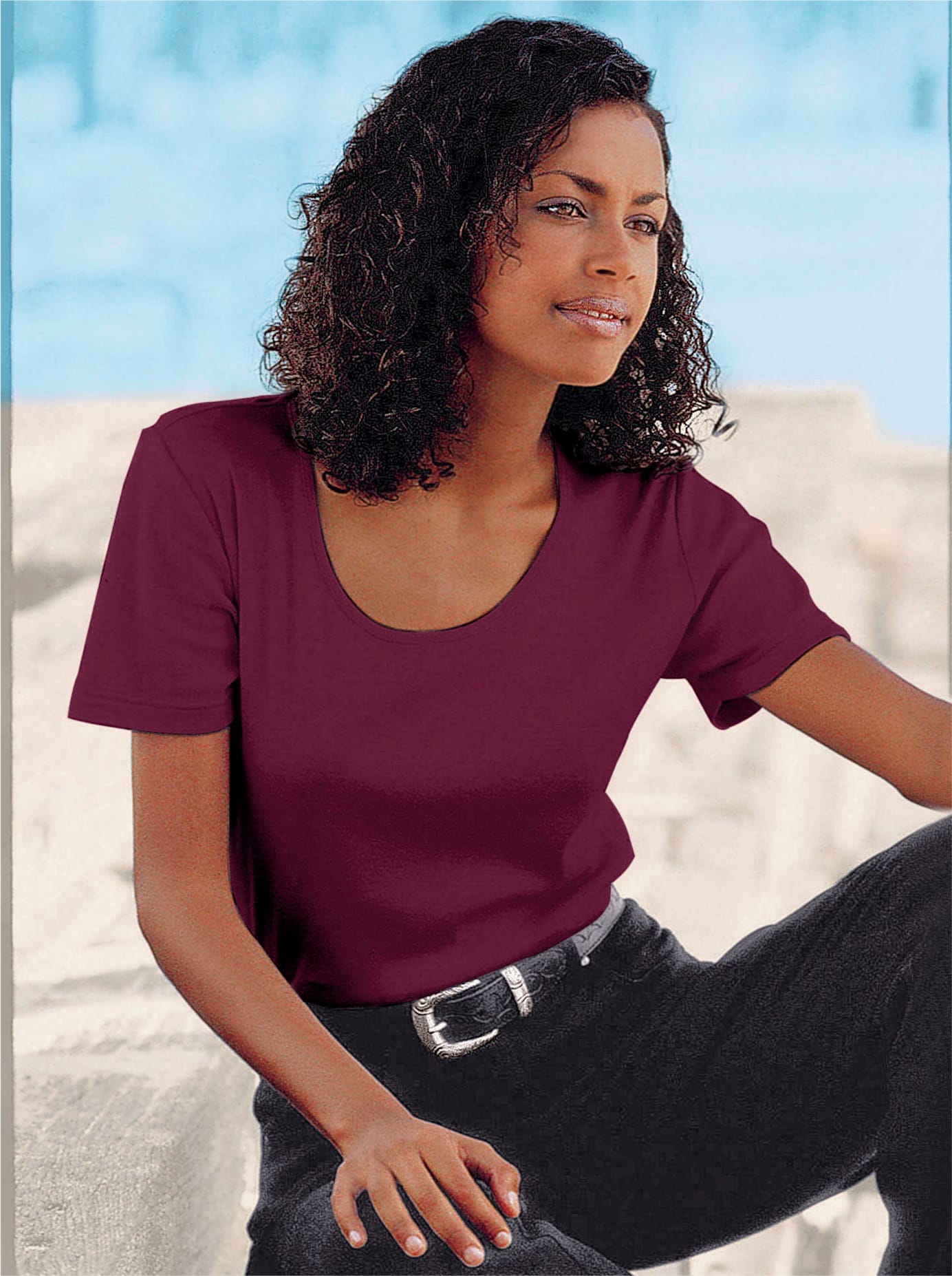 Casual Looks Rundhalsshirt "Shirt" 1 Stk. tlg. günstig online kaufen