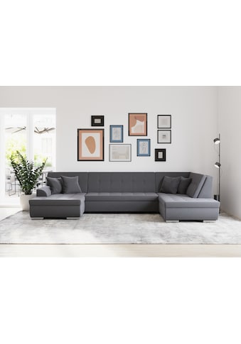 DOMO collection Sofa »Treviso incl. Zierkissen moderne...