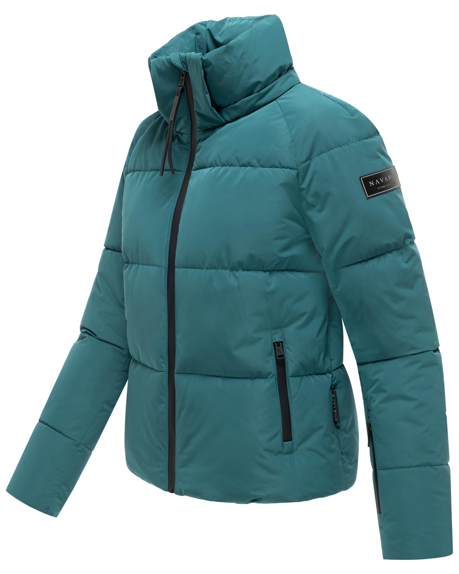 Navahoo Steppjacke »Frostherz XIV« mit Kapuze Kurze gesteppte Damen Winterjacke mit abnehmbarer Kapuze