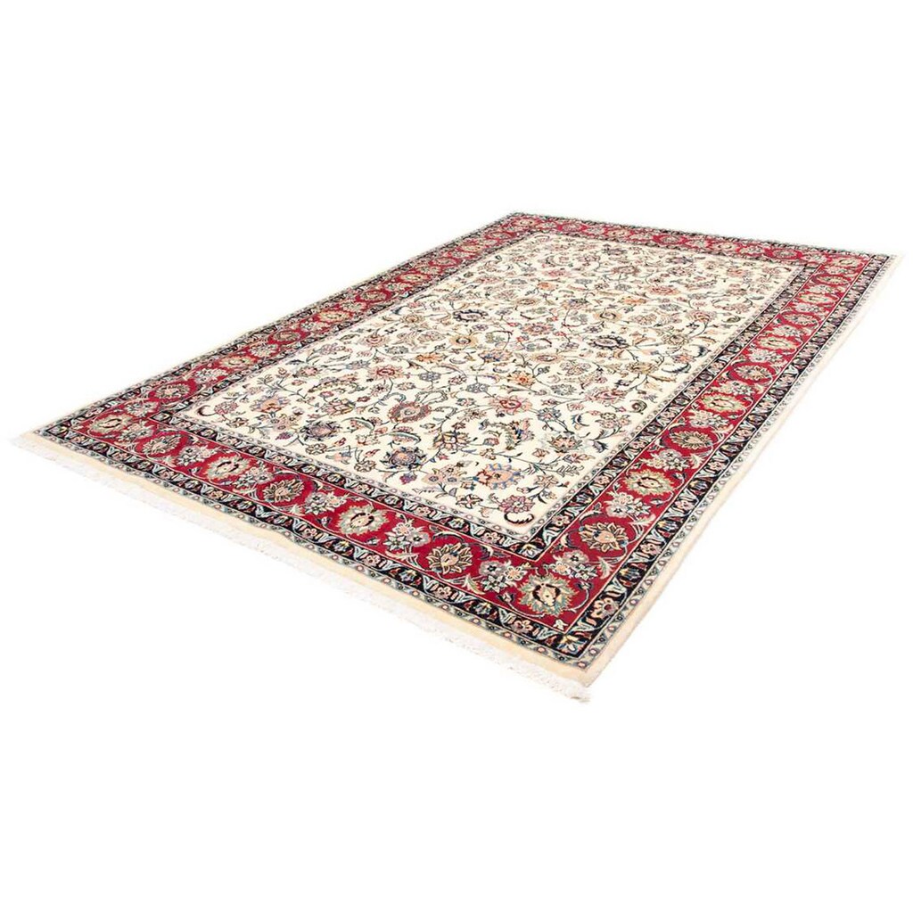 Wohnen Teppiche morgenland Wollteppich »Kaschmar Blumenmuster Blu scuro 290 x 194 cm«, rechteckig, 1 mm Höhe, Unikat mit Zertifi Wohnen Teppiche morgenland Wollteppich »Kaschmar Blumenmuster Blu scuro 290 x 194 cm«, rechteckig, 1 mm Höhe, Unikat mit Zertifi