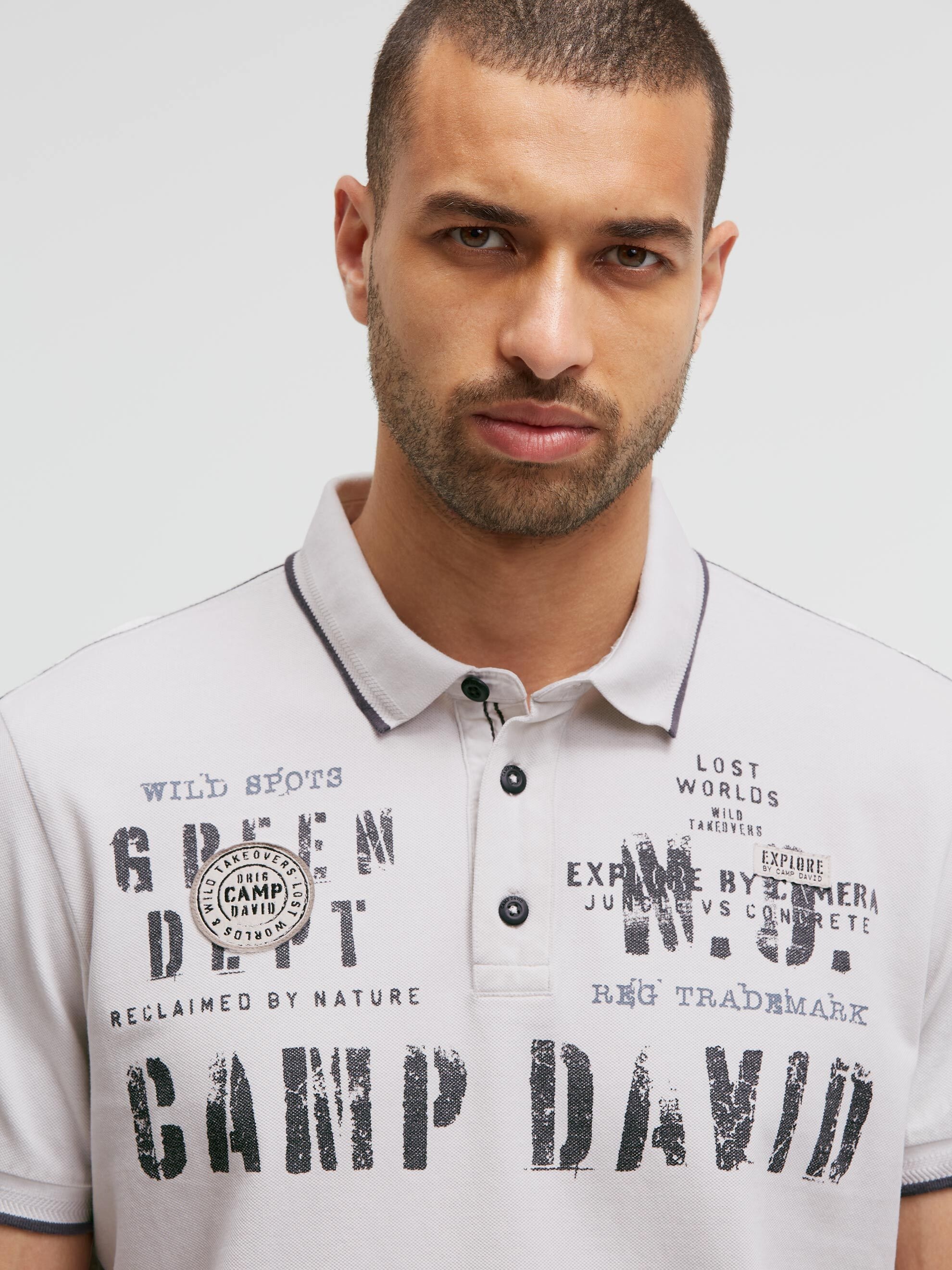 CAMP DAVID Poloshirt aus Baumwolle