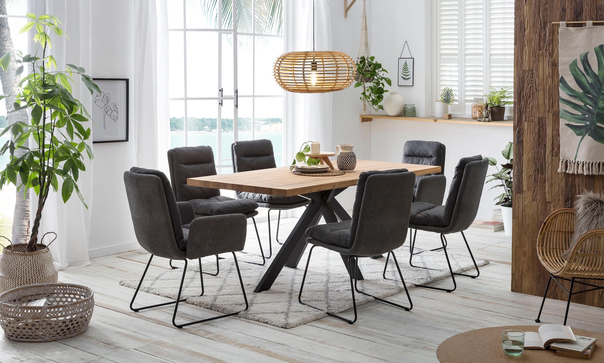 Home affaire Esstisch »New York«, mit modernem Spider Gestell