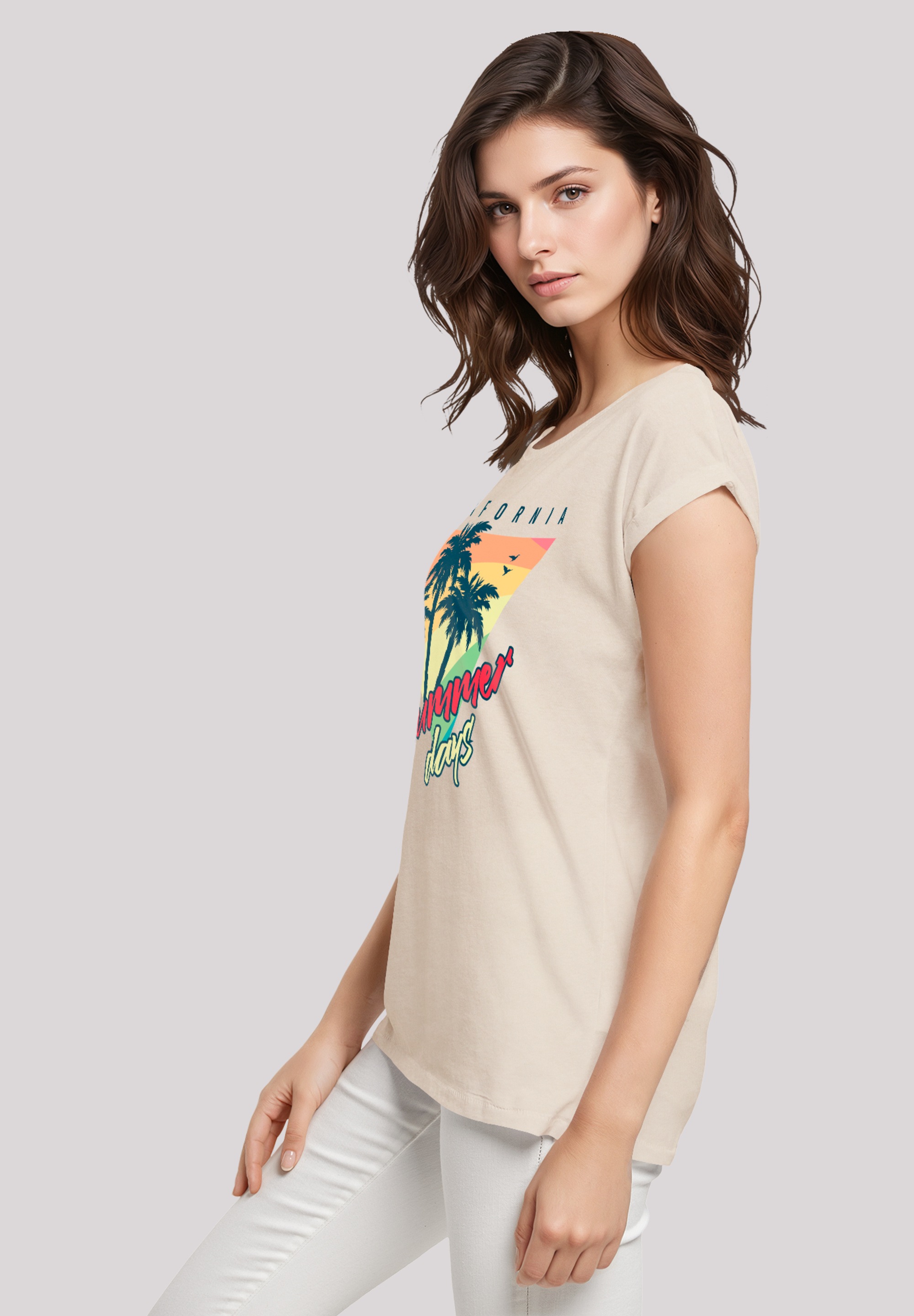 F4NT4STIC T-Shirt »California Palmen Retro«, Premium Qualität