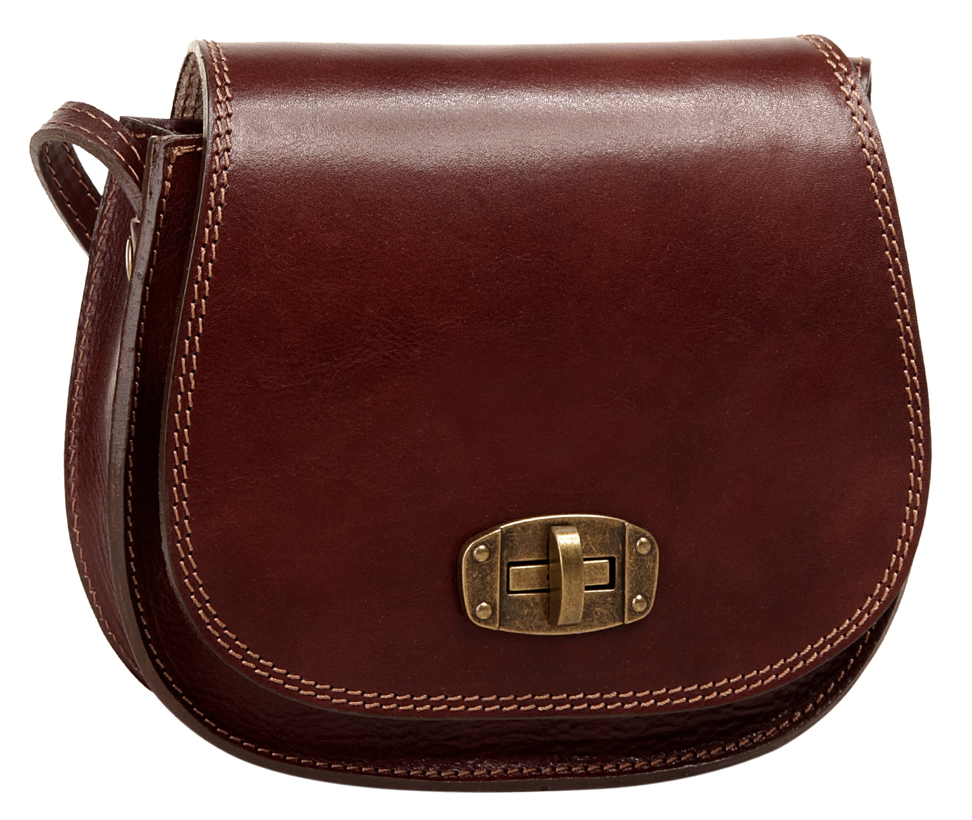 Piké Umhängetasche echt Leder, Made in Italy