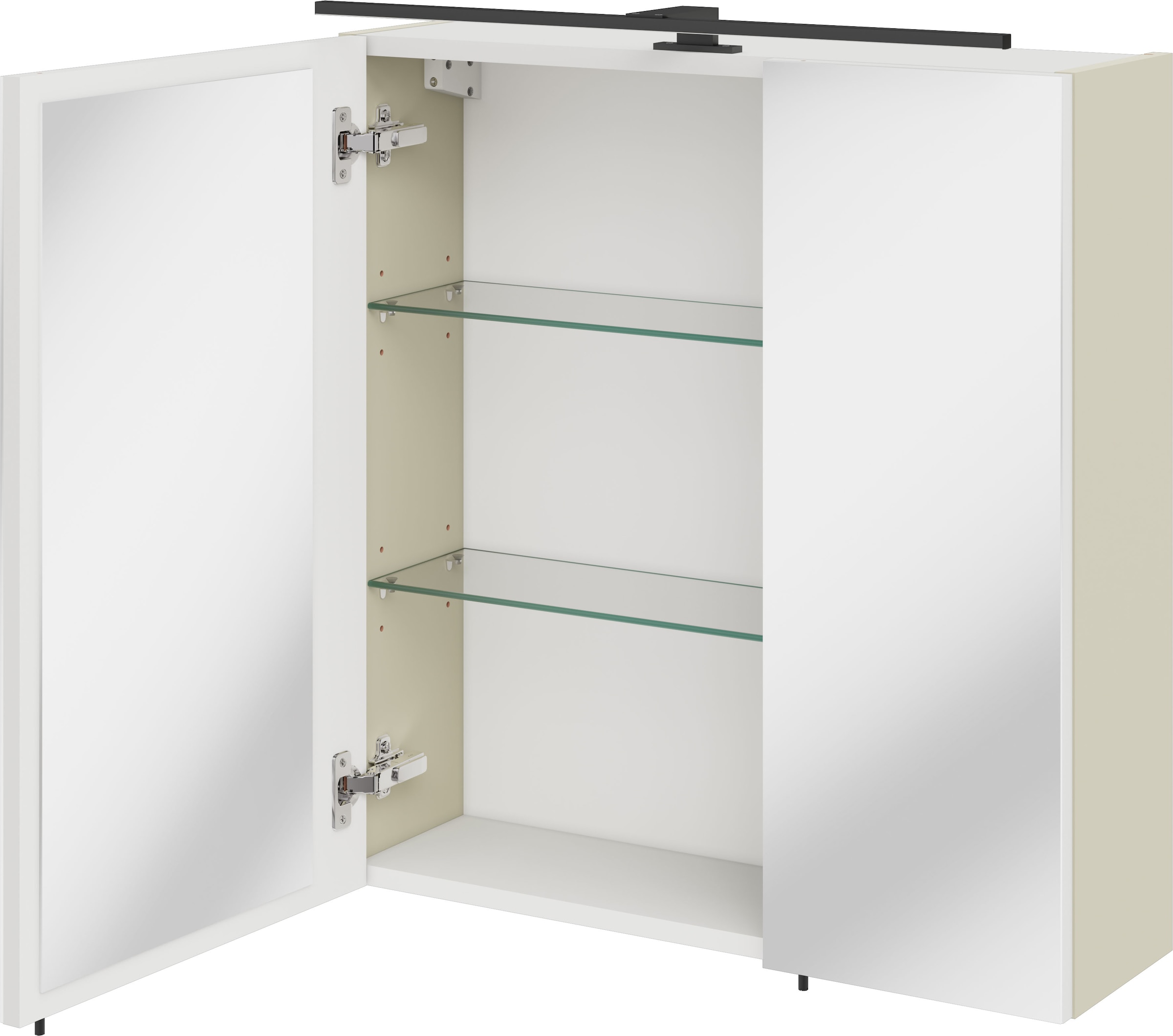 OPTIFIT Spiegelschrank »Riff« Breite 65 cm, schnelle Montage mit OPTIsnap