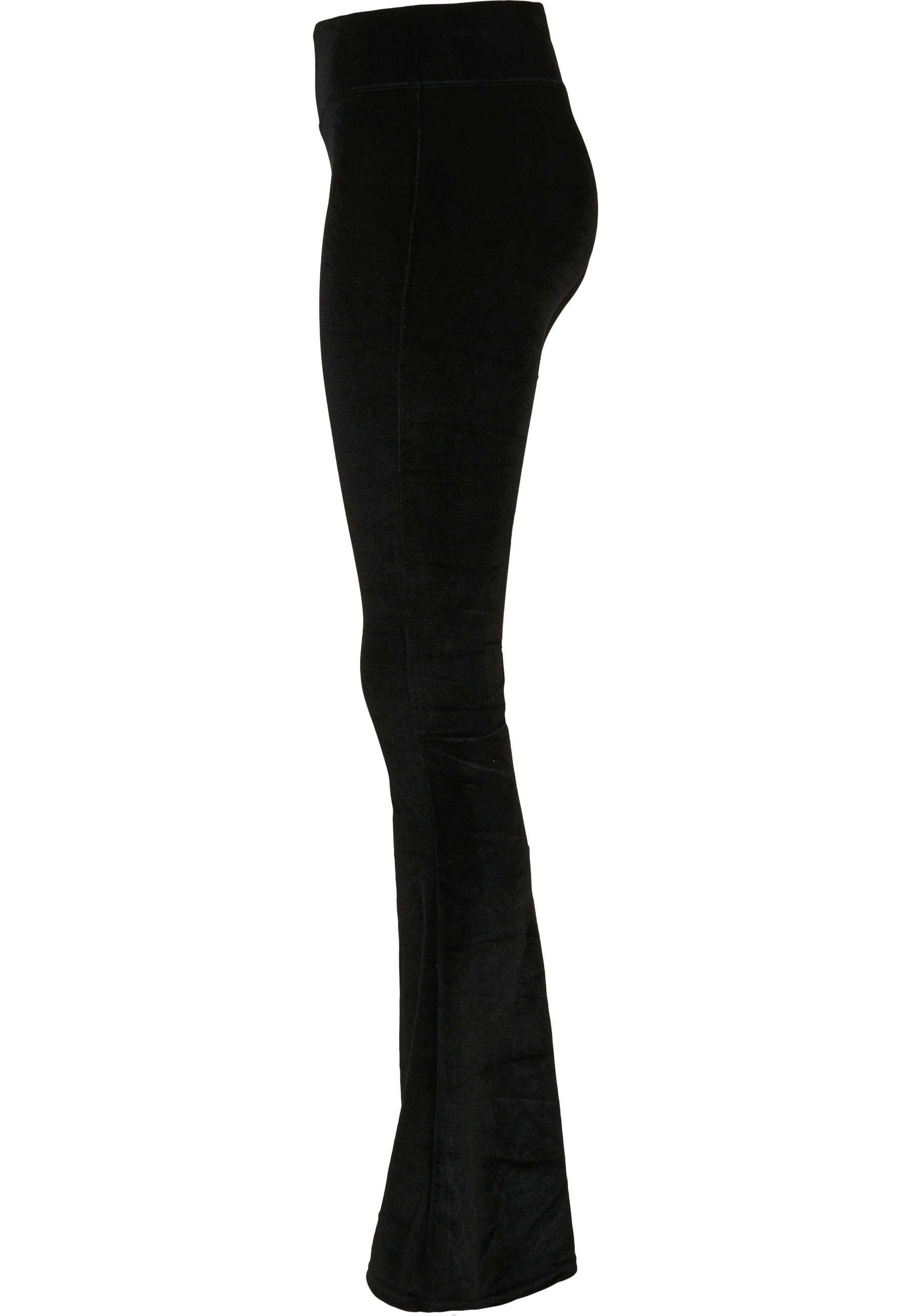URBAN CLASSICS Leggings »Urban Classics Damen Ladies High Waist Velvet Boot Cut Leggings«