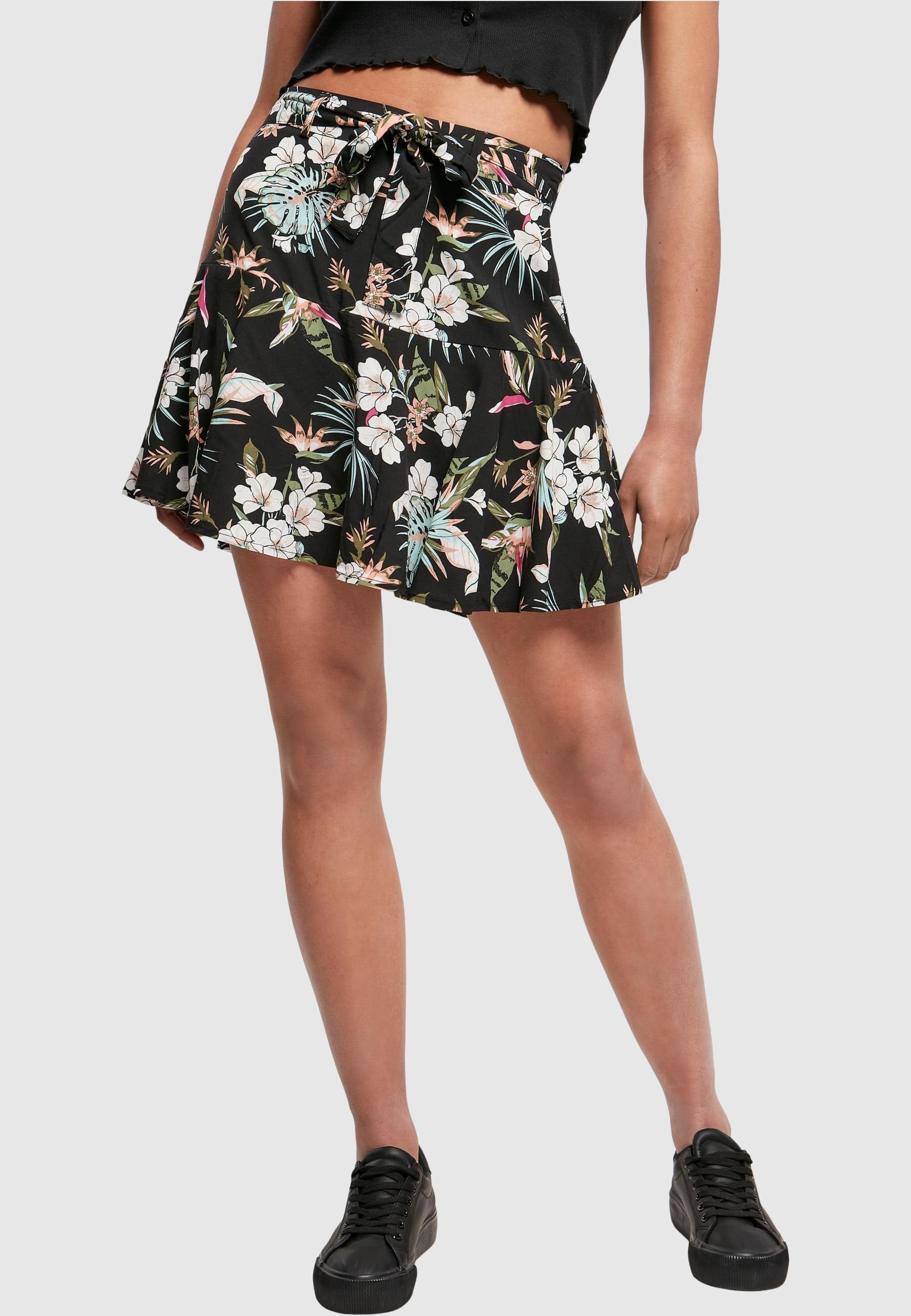 URBAN CLASSICS Jerseyrock »Urban Classics Damen Ladies Viscose Mini Skort«, (1 tlg.)