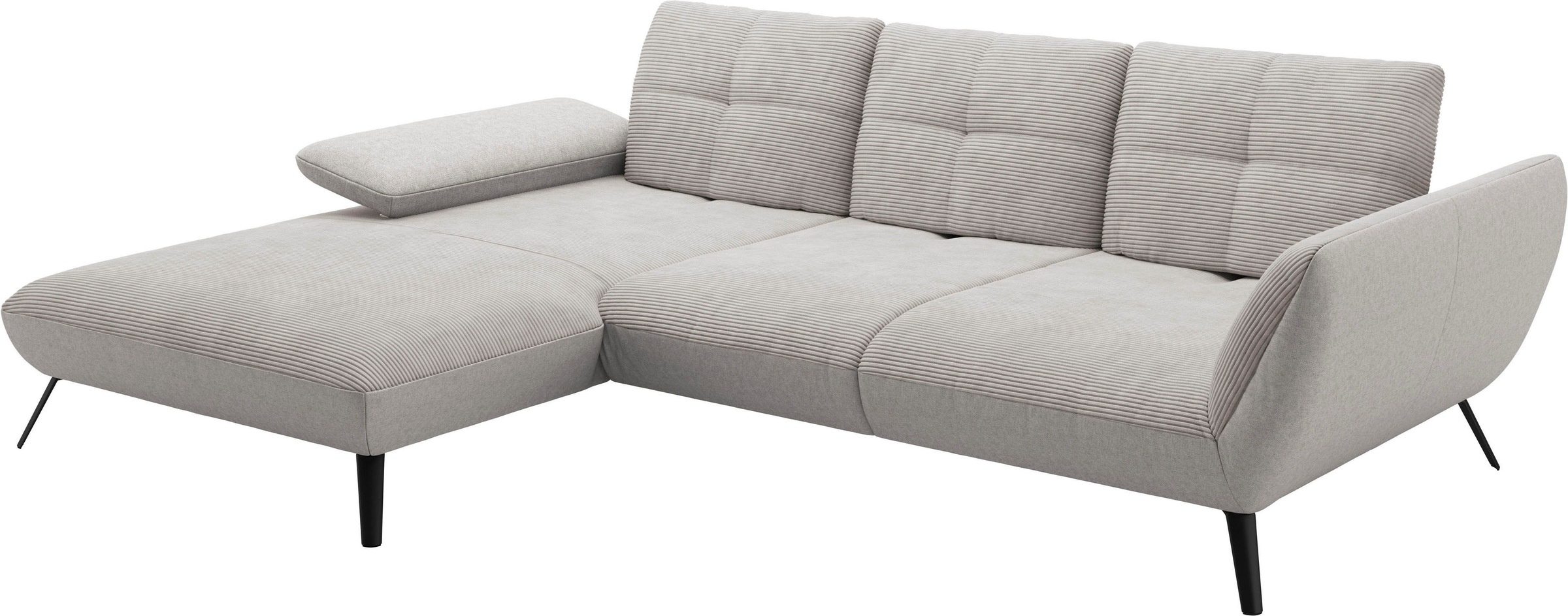 Places of Style Ecksofa »Mikado L-Form«, inkl. Sitztiefenverstellung und Armteilverstellung