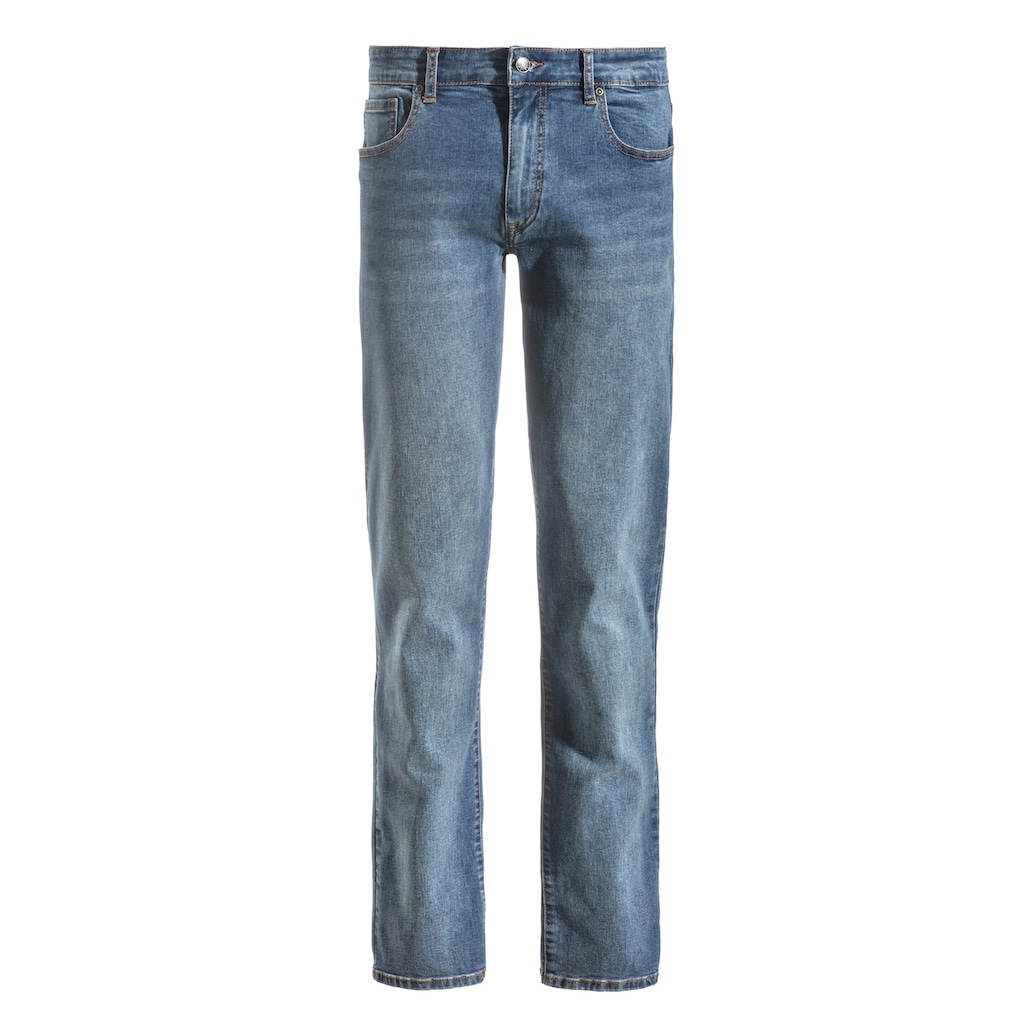 Buffalo 5-Pocket-Jeans »Straight-fit«, Jeans mit normaler Bundhöhe, elastische Denim-Qualität