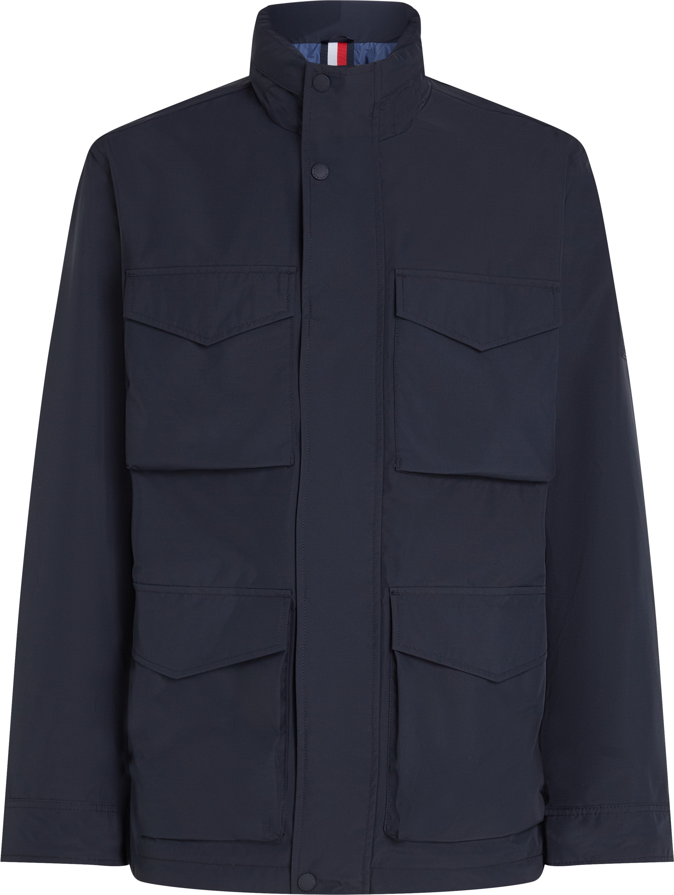 Tommy Hilfiger Fieldjacket »PACKABLE FIELD JACKET«, mit Kapuze, Kapuze im Kragen verstaubar