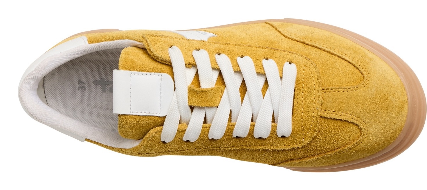 Tamaris Plateausneaker, Schnürschuh, Halbschuh, Freizeitschuh mit gepolstertem Schaftrand