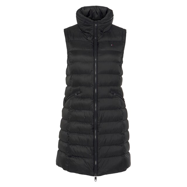 Tommy Hilfiger Steppweste »MW PADDED GLOBAL STR LONG VEST«, in modischer,  langer Form mit 2-Wege-Reißverschluss online kaufen | BAUR