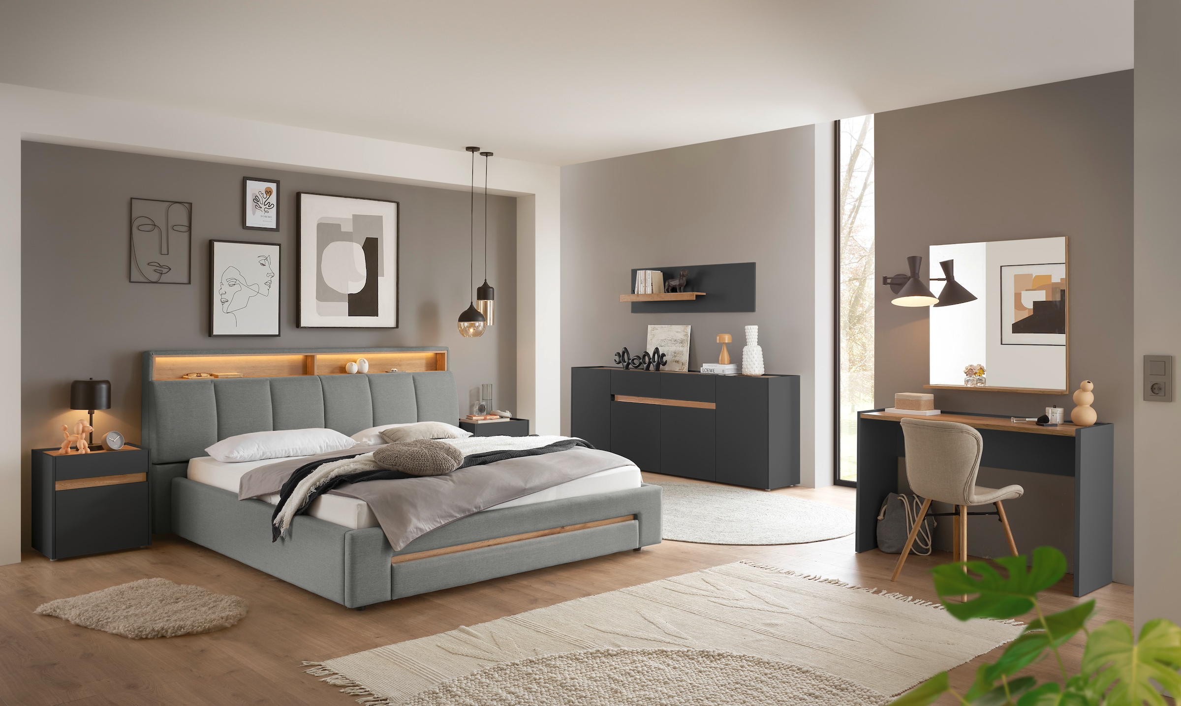 INOSIGN Nachtkommode »CiTY/GiRON, Nachttisch, Nachtschrank, Bestellschrank, Nachtkonsole«, in zwei Farben erhältlich, Stauraumfach und Schublade
