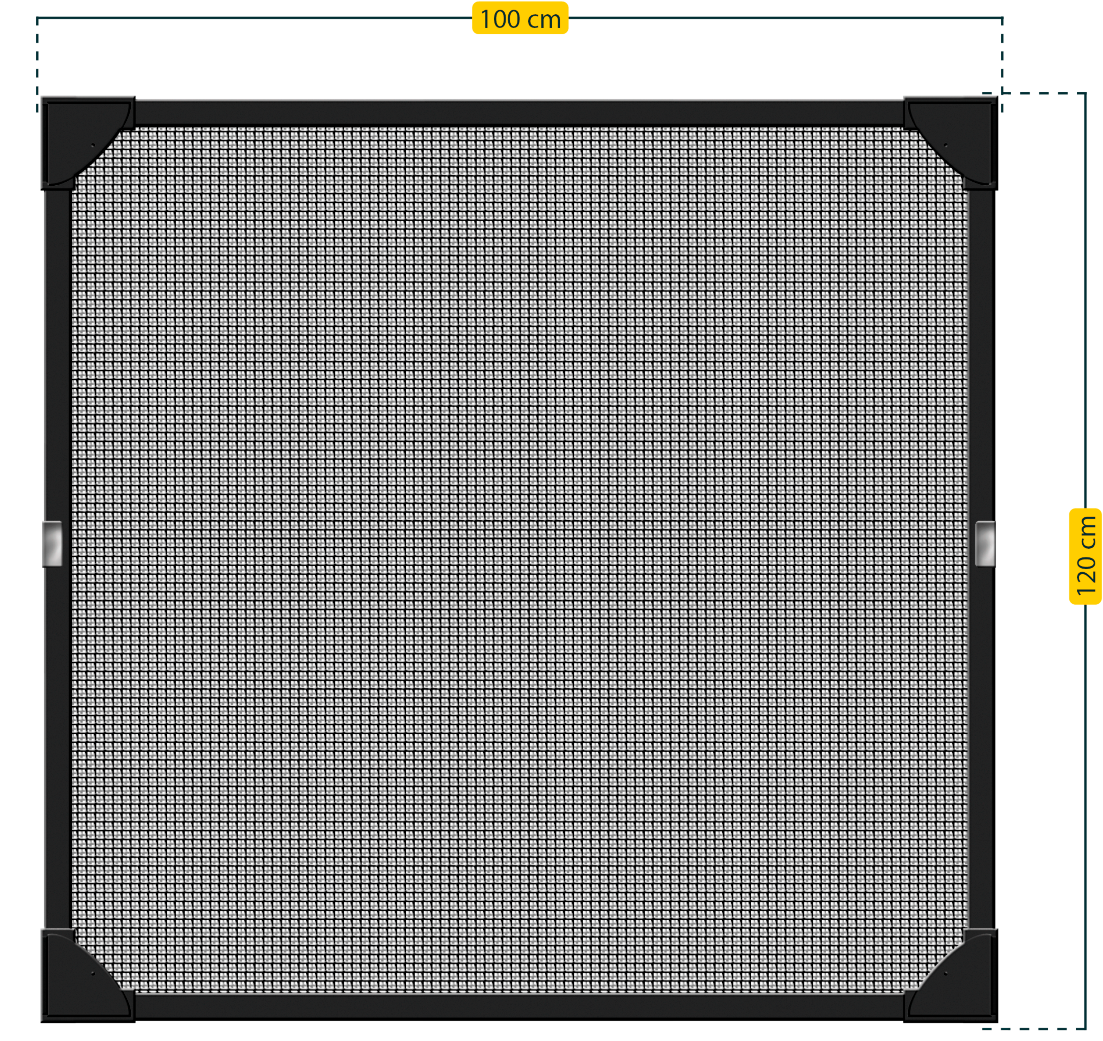 SCHELLENBERG Insektenschutz-Fensterrahmen »Magnetrahmen mit Fiberglasgewebe für Fenster«, Fliegengitter kürzbar, 100 x 120 cm und 120 x 120 cm, anthrazit