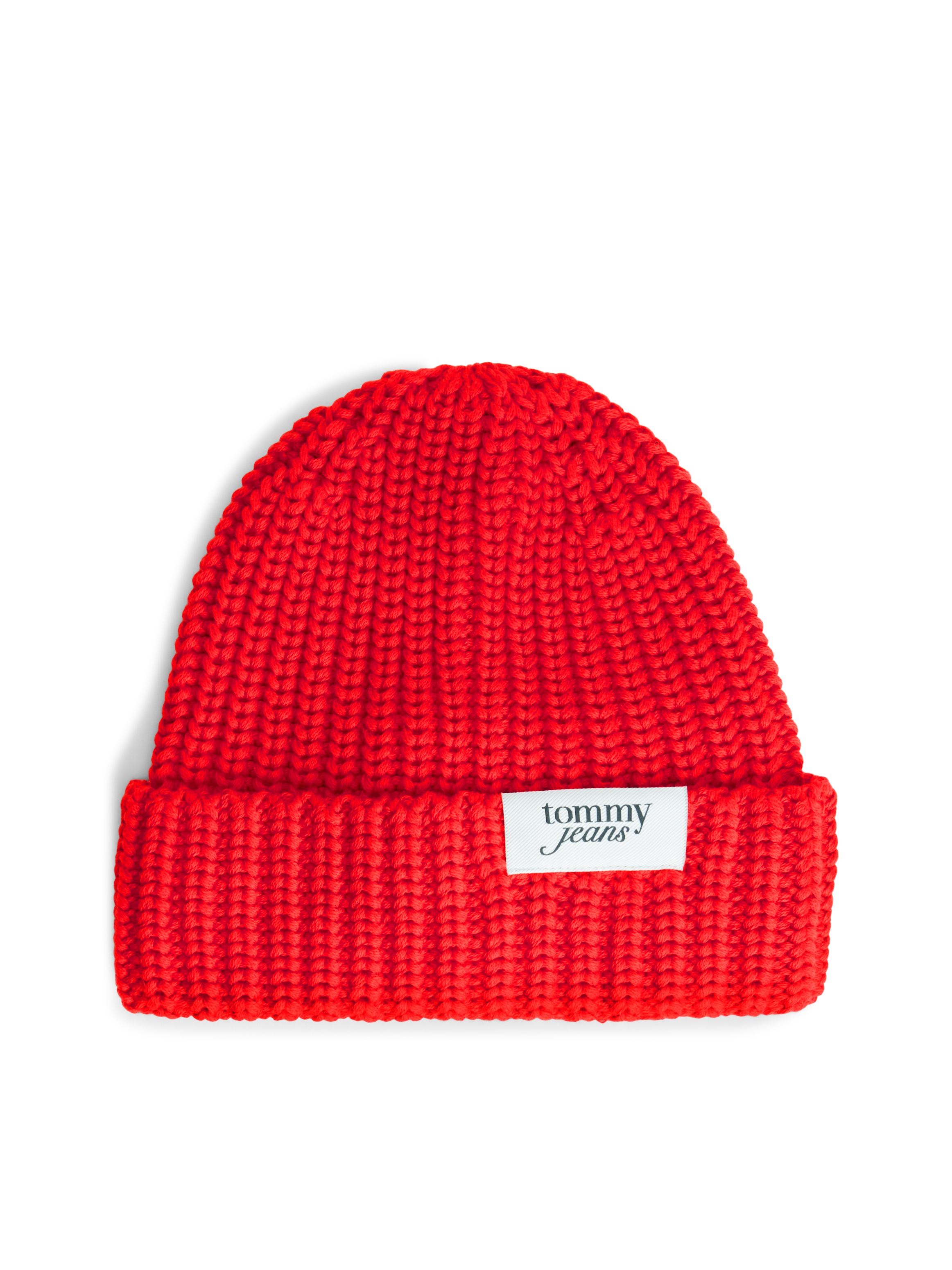 Tommy Jeans 1100000002199 »TJW SCRIPT« aus grobem Rippstrick mit Logo-Label